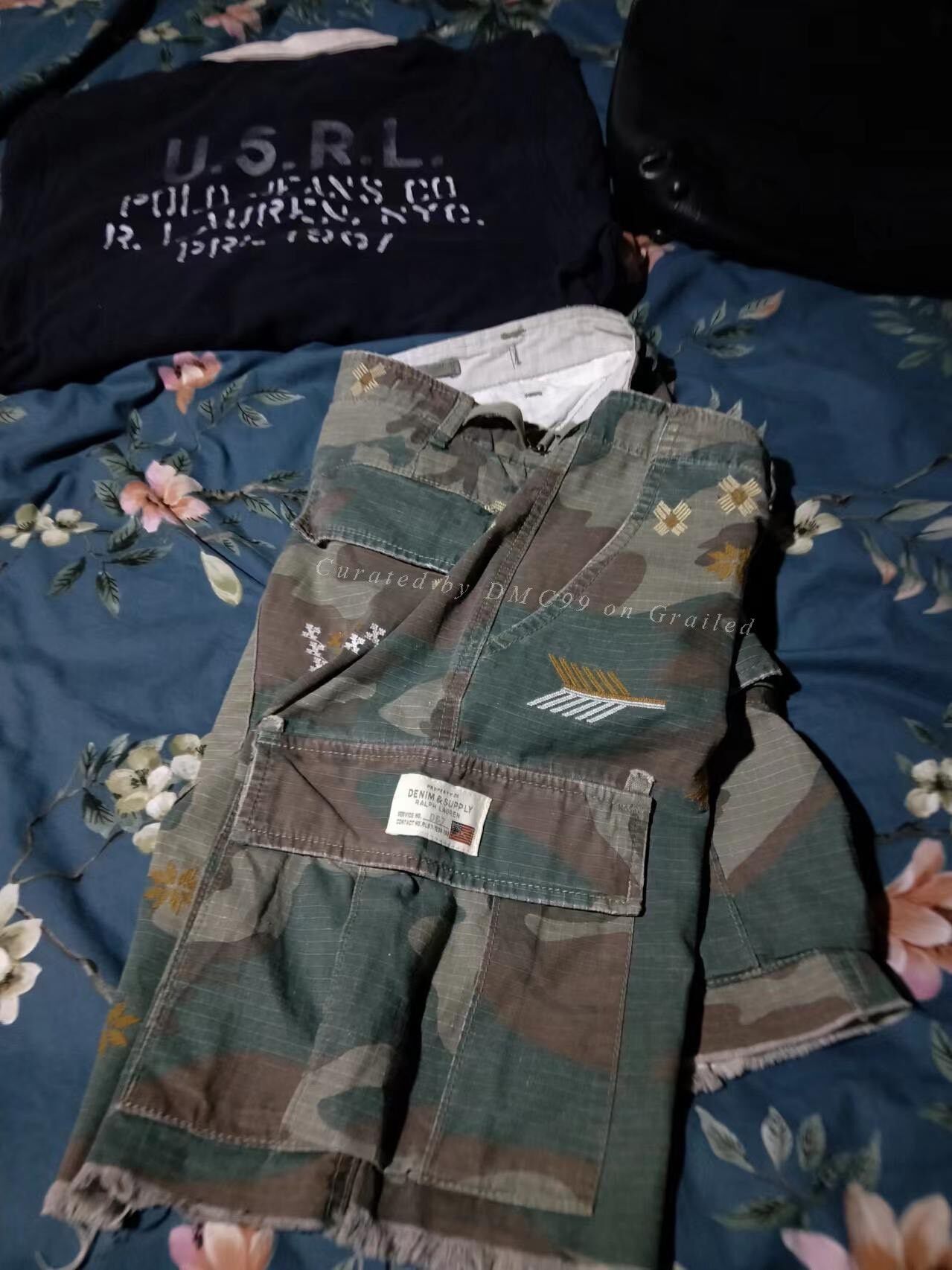 RRL Ralph Lauren Ralph Lauren Duck Camo Cargo Shorts Size US 34 / EU 50 - 8 Thumbnail