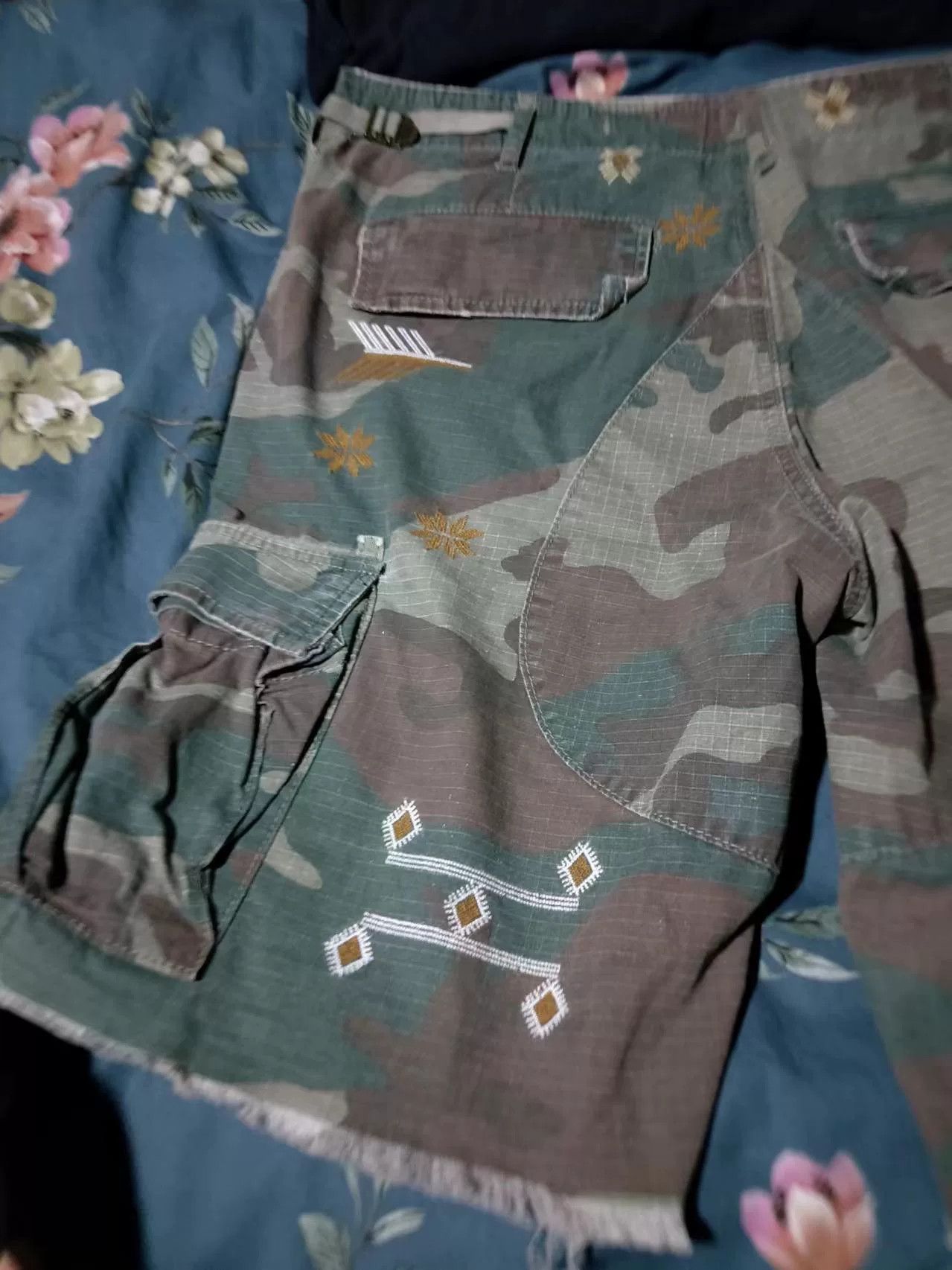 RRL Ralph Lauren Ralph Lauren Duck Camo Cargo Shorts Size US 34 / EU 50 - 5 Thumbnail