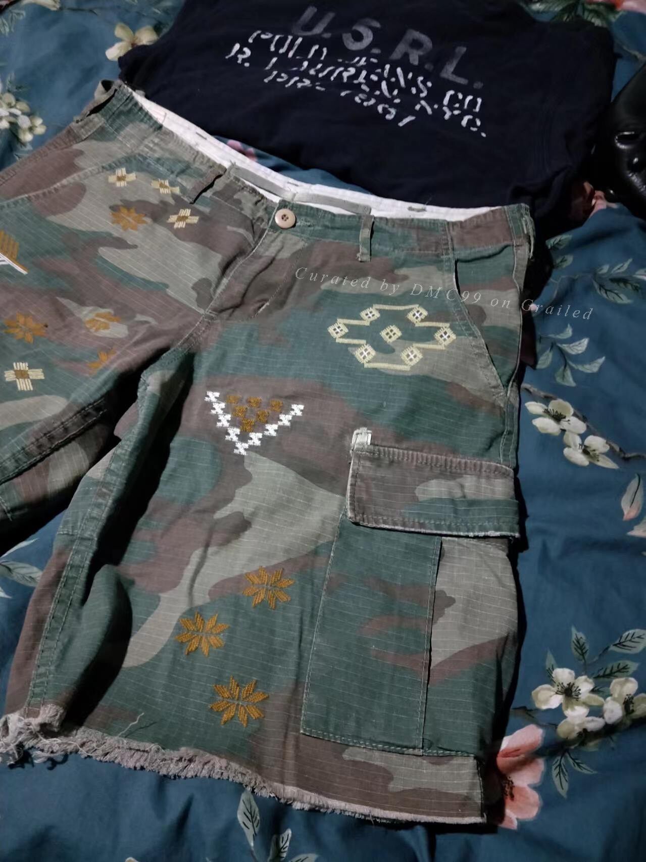 RRL Ralph Lauren Ralph Lauren Duck Camo Cargo Shorts Size US 34 / EU 50 - 2 Thumbnail