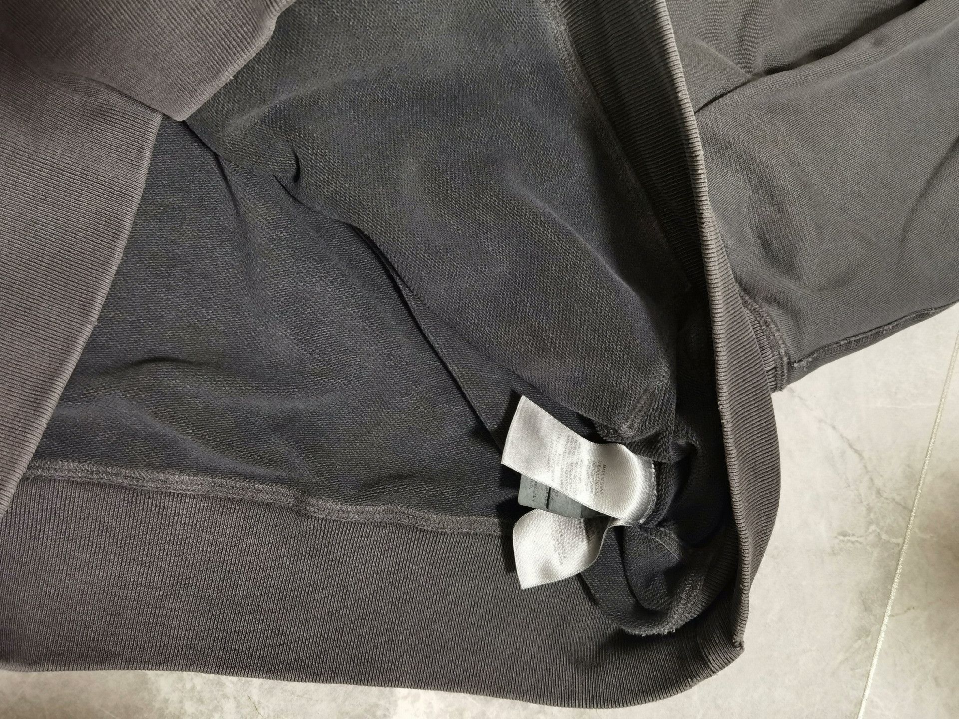 RRL Ralph Lauren Ralph Lauren Distressed Charcoal Black Hoodie Size US M / EU 48-50 / 2 - 9 Thumbnail