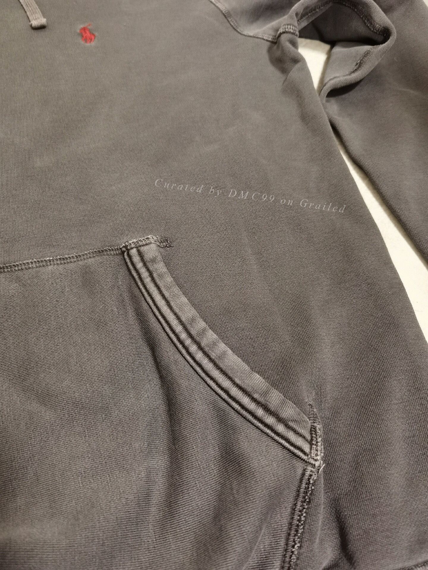 RRL Ralph Lauren Ralph Lauren Distressed Charcoal Black Hoodie Size US M / EU 48-50 / 2 - 5 Thumbnail
