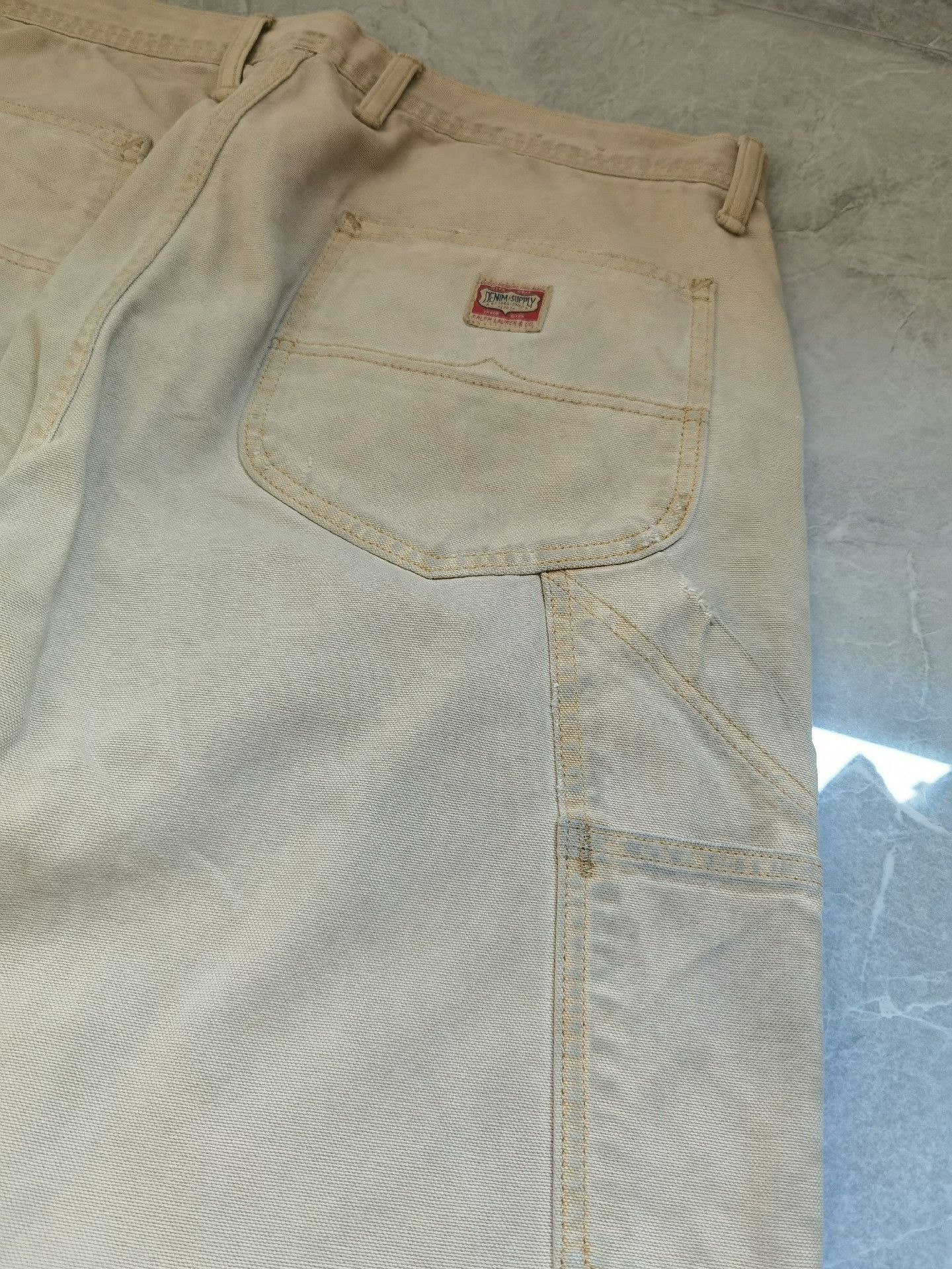 RRL Ralph Lauren Ralph Lauren Extreme Distressed Work Pants Size US 30 / EU 46 - 8 Thumbnail