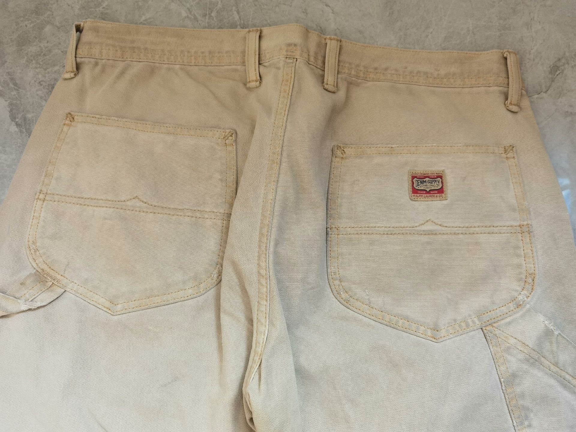 RRL Ralph Lauren Ralph Lauren Extreme Distressed Work Pants Size US 30 / EU 46 - 7 Thumbnail