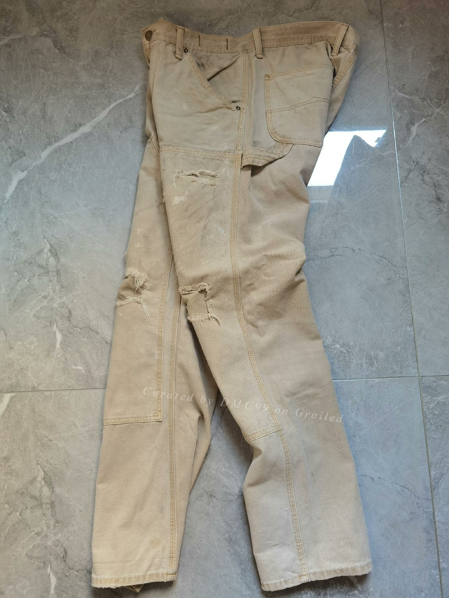 RRL Ralph Lauren Ralph Lauren Extreme Distressed Work Pants Size US 30 / EU 46 - 5 Thumbnail