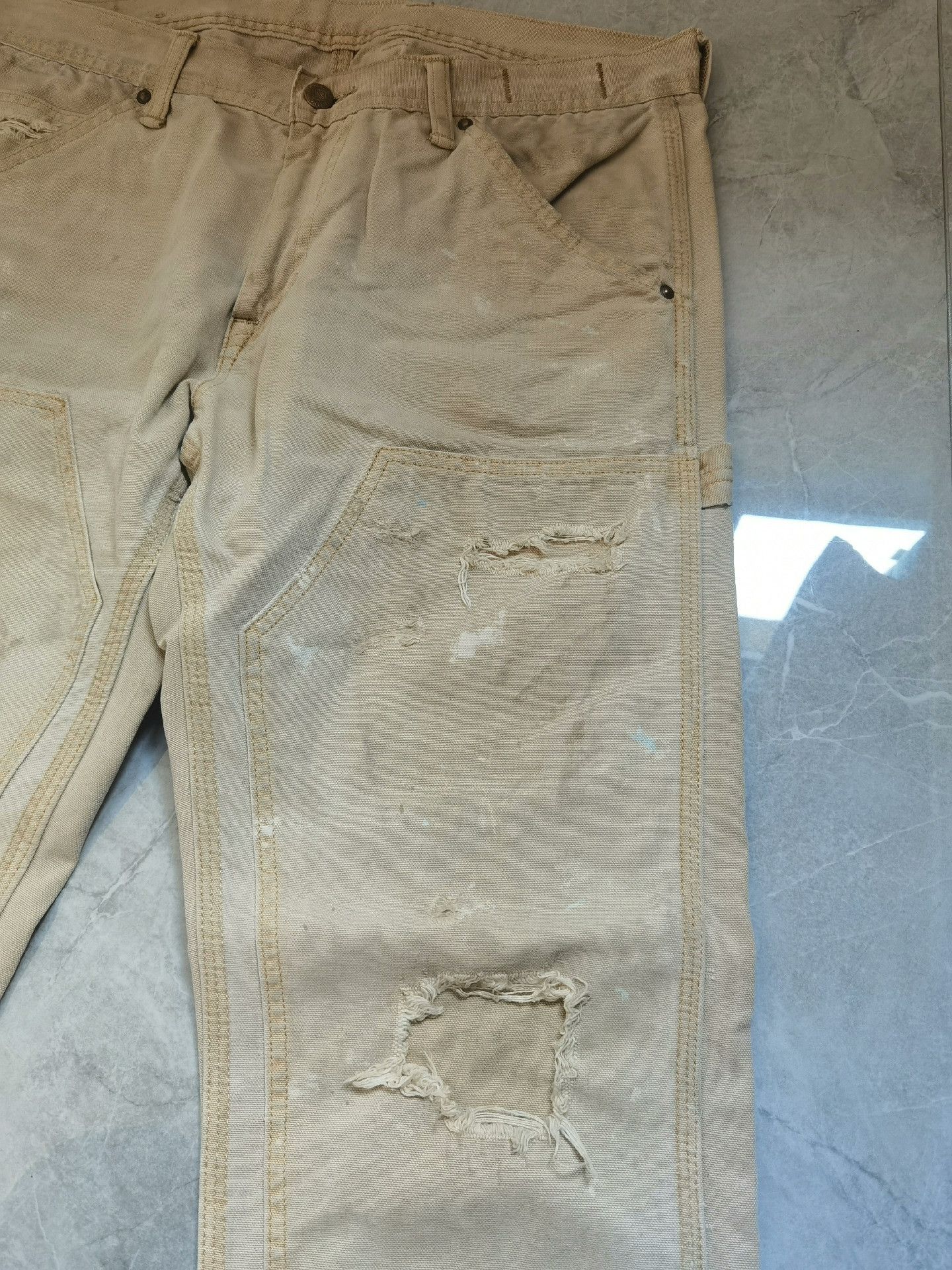 RRL Ralph Lauren Ralph Lauren Extreme Distressed Work Pants Size US 30 / EU 46 - 9 Thumbnail