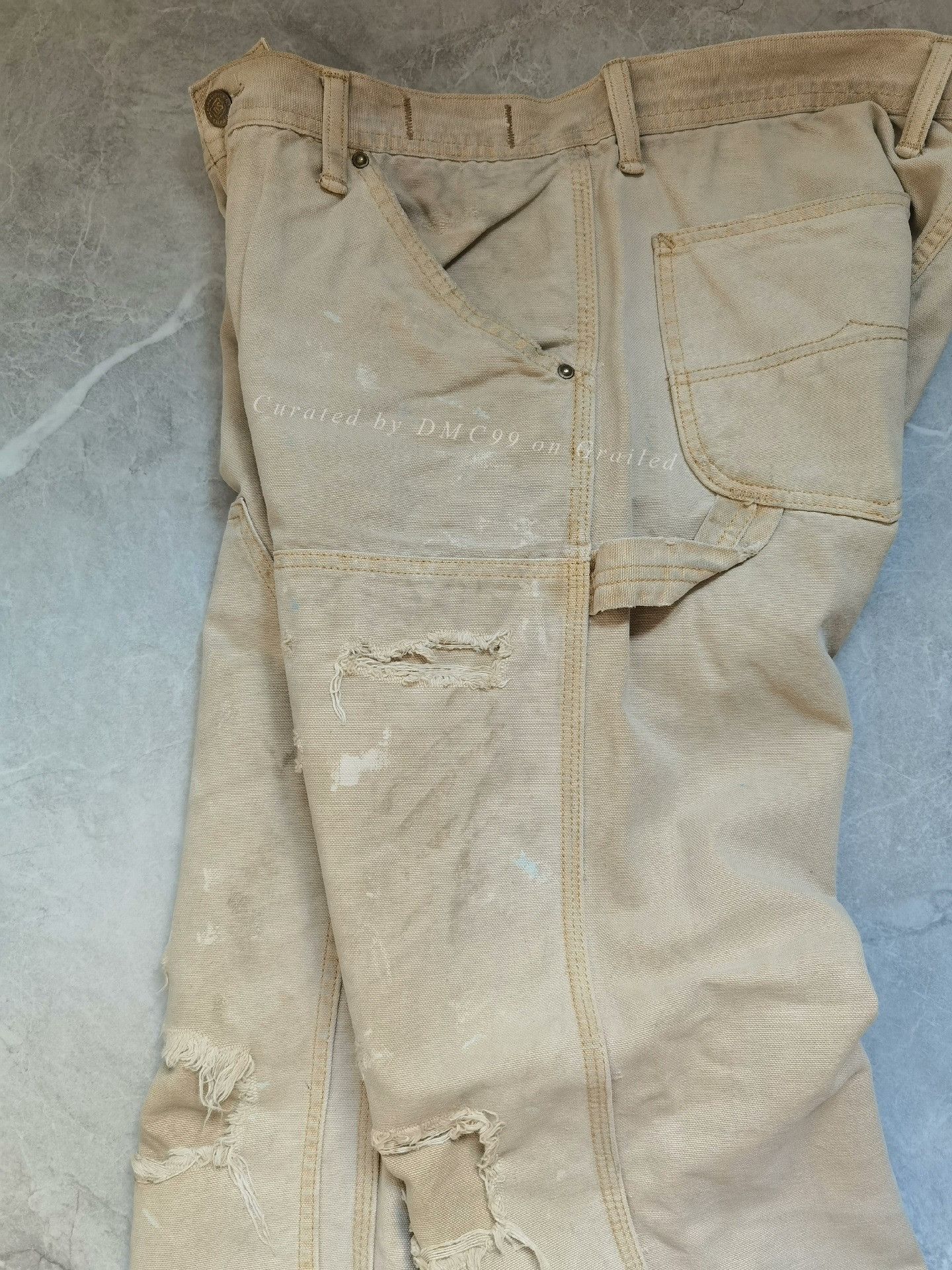 RRL Ralph Lauren Ralph Lauren Extreme Distressed Work Pants Size US 30 / EU 46 - 6 Thumbnail