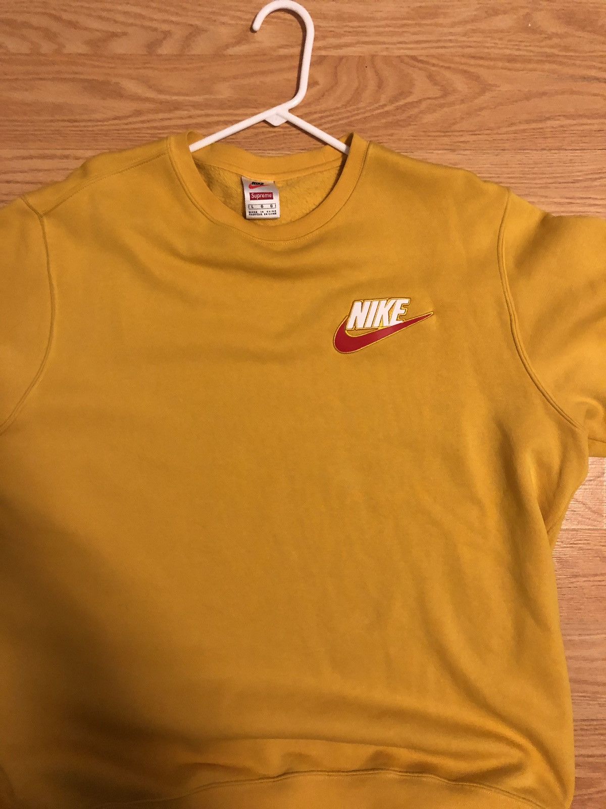 Supreme Supreme Nike Crewneck Yellow | Grailed