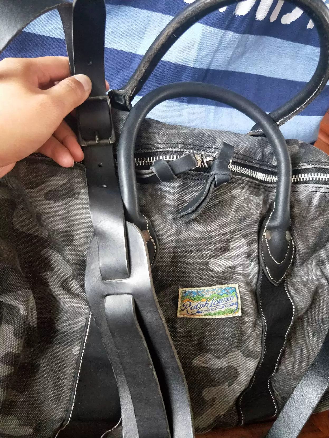 RRL Ralph Lauren RRL Ralph Lauren Camouflage Travel Bag Size ONE SIZE - 5 Thumbnail