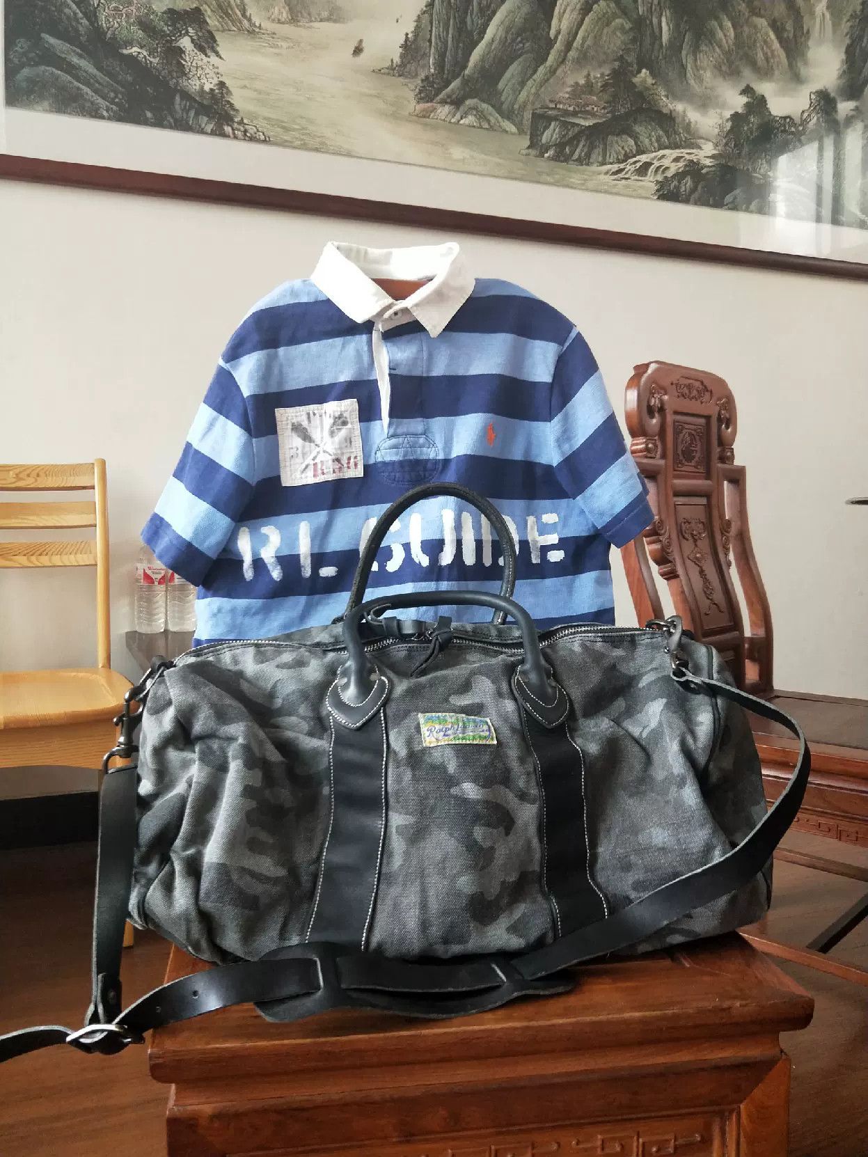 RRL Ralph Lauren RRL Ralph Lauren Camouflage Travel Bag Size ONE SIZE - 2 Thumbnail