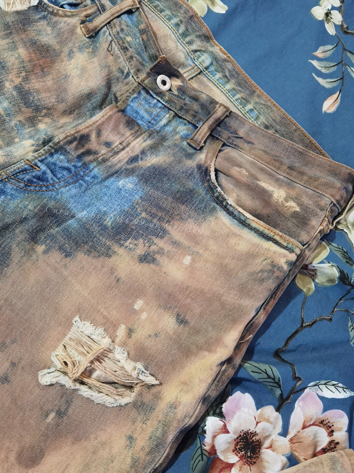 RRL Ralph Lauren Abercrombie Extreme Distressed Jeans Size US 30 / EU 46 - 9 Thumbnail