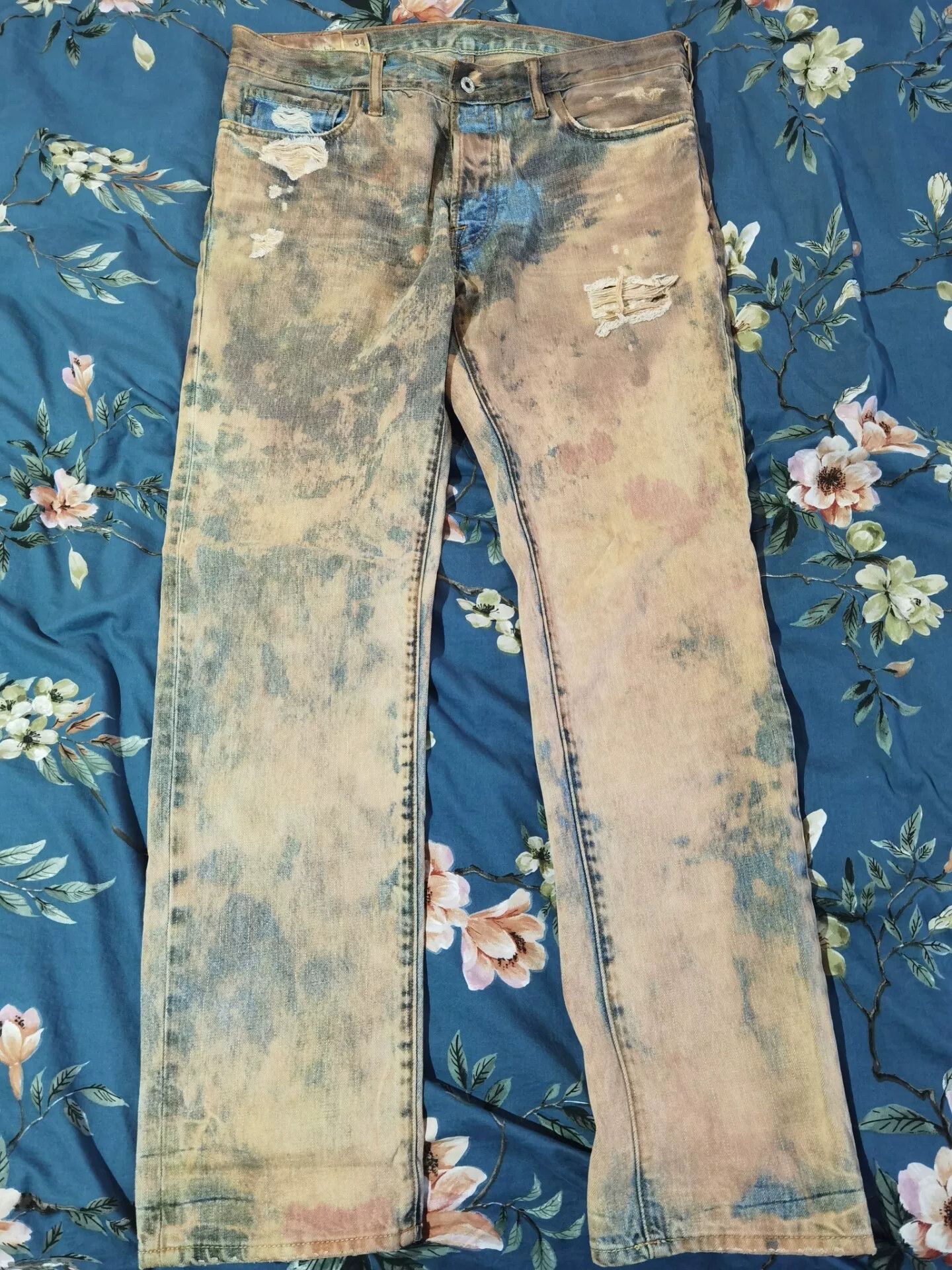 RRL Ralph Lauren Abercrombie Extreme Distressed Jeans Size US 30 / EU 46 - 3 Thumbnail