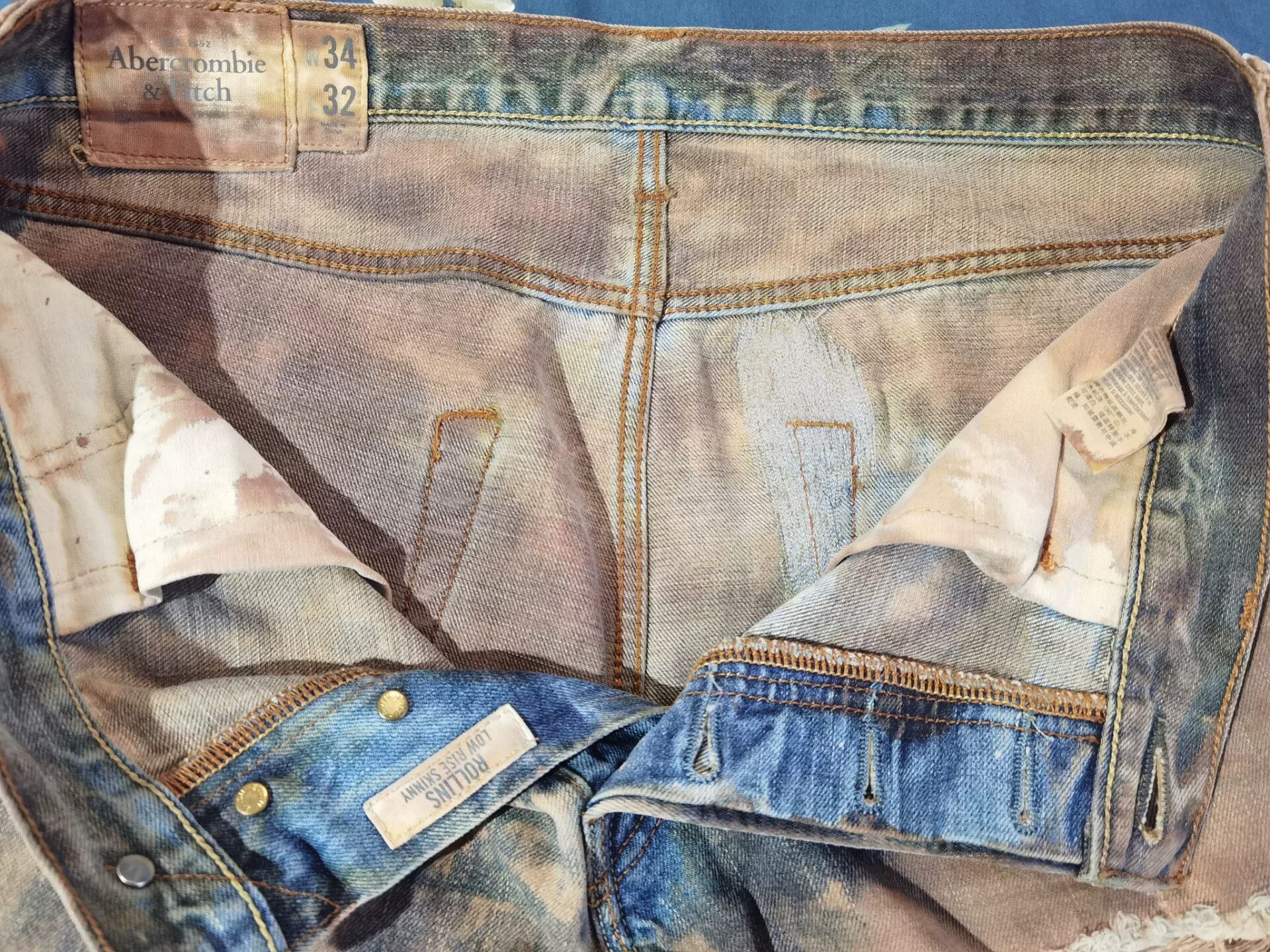 RRL Ralph Lauren Abercrombie Extreme Distressed Jeans Size US 30 / EU 46 - 5 Thumbnail
