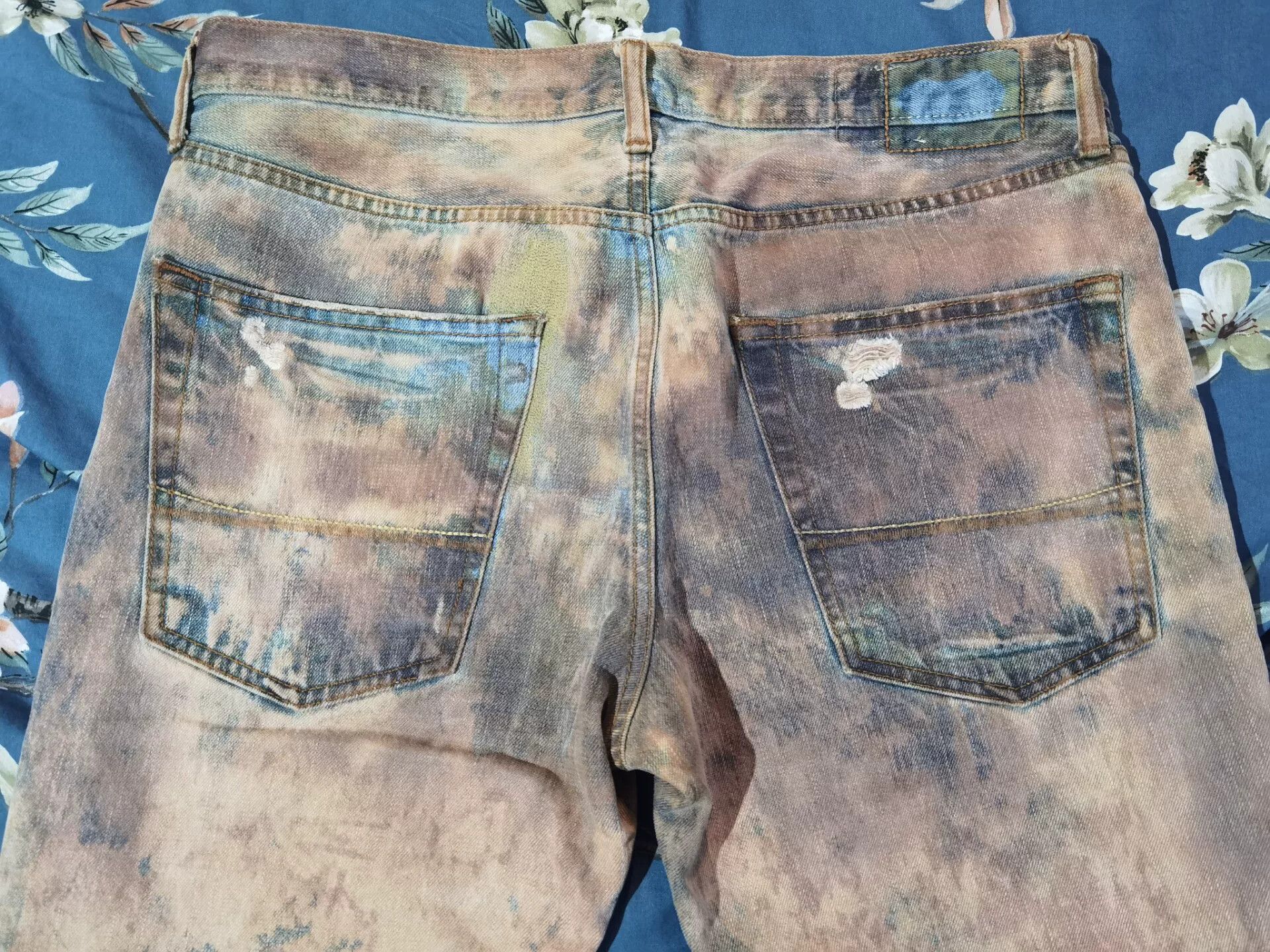 RRL Ralph Lauren Abercrombie Extreme Distressed Jeans Size US 30 / EU 46 - 7 Thumbnail