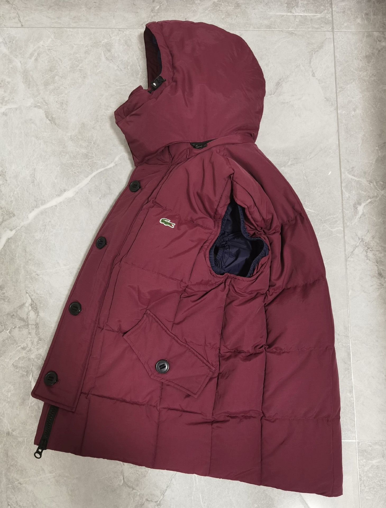 Lacoste Lacoste Vintage Rust Red Hooded Vest Size US M / EU 48-50 / 2 - 6 Thumbnail