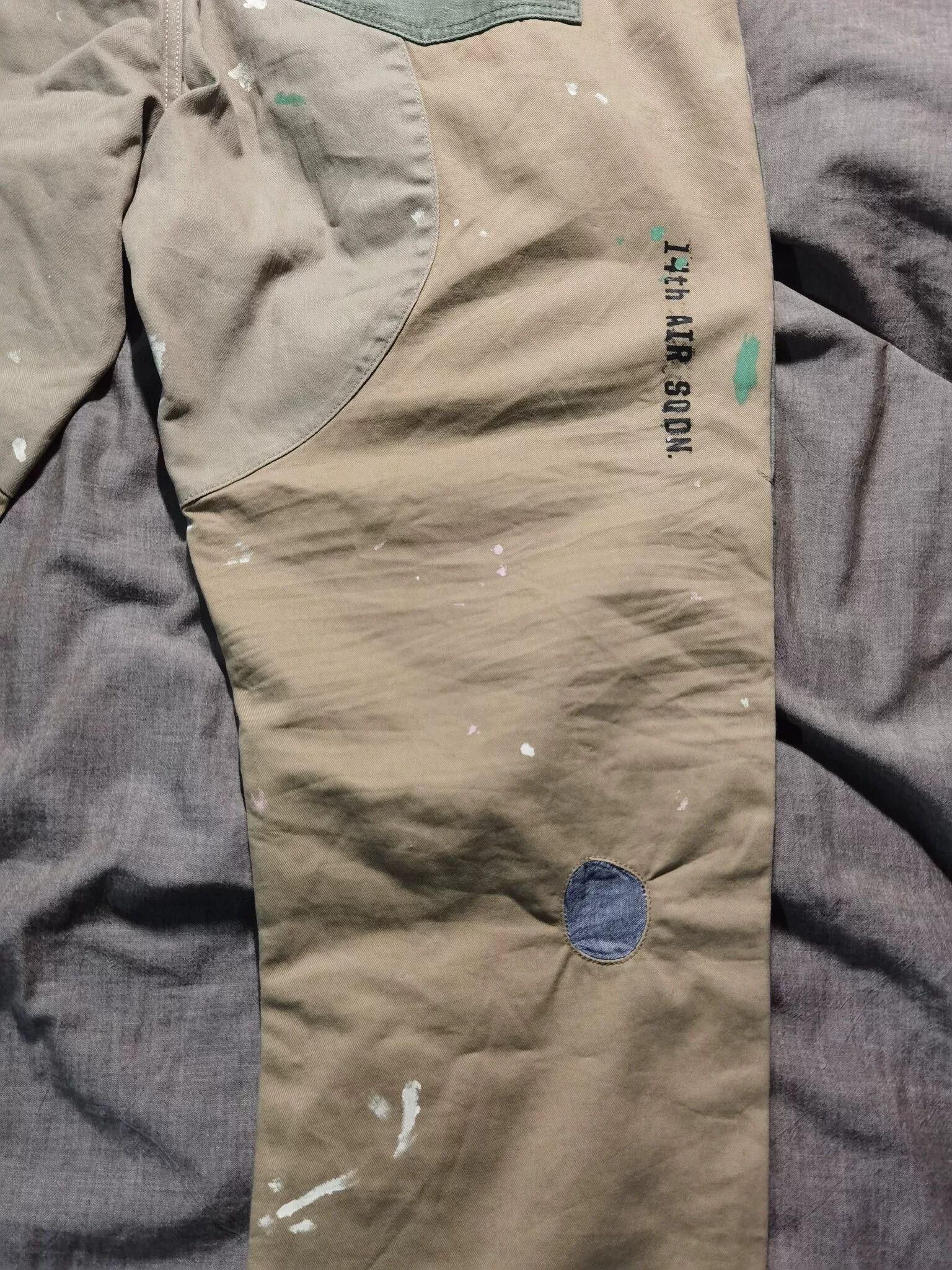 RRL Ralph Lauren Ralph Lauren Distressed Patch Sashiko Work Pants Size US 32 / EU 48 - 7 Thumbnail