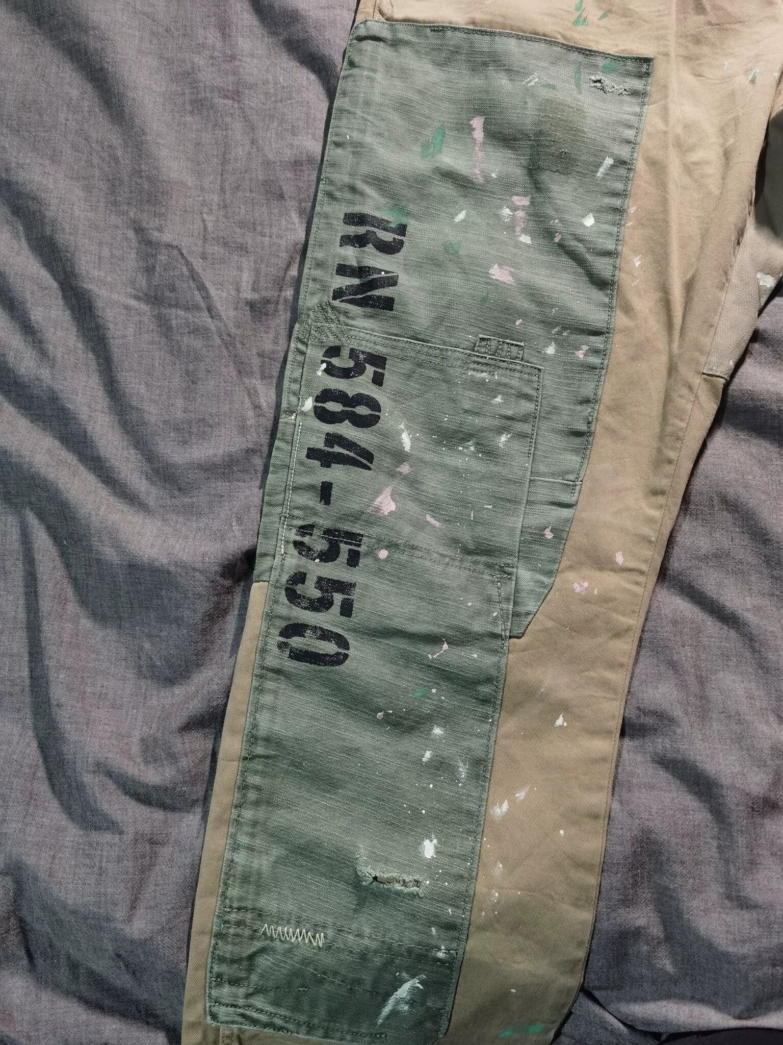 RRL Ralph Lauren Ralph Lauren Distressed Patch Sashiko Work Pants Size US 32 / EU 48 - 5 Thumbnail