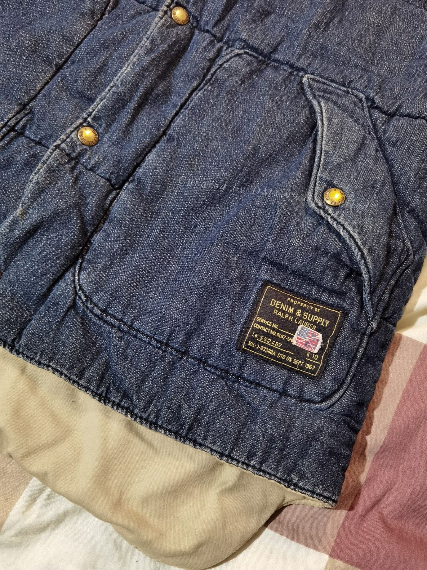 RRL Ralph Lauren RRL Ralph Lauren Denim Quilted Vest Size US M / EU 48-50 / 2 - 5 Thumbnail
