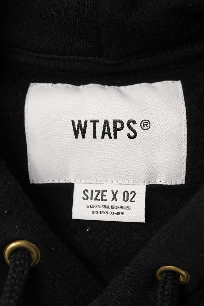 Wtaps WTAPS Logo Tape Design Hoodie Black Size M Size US M / EU 48-50 / 2 - 3 Thumbnail