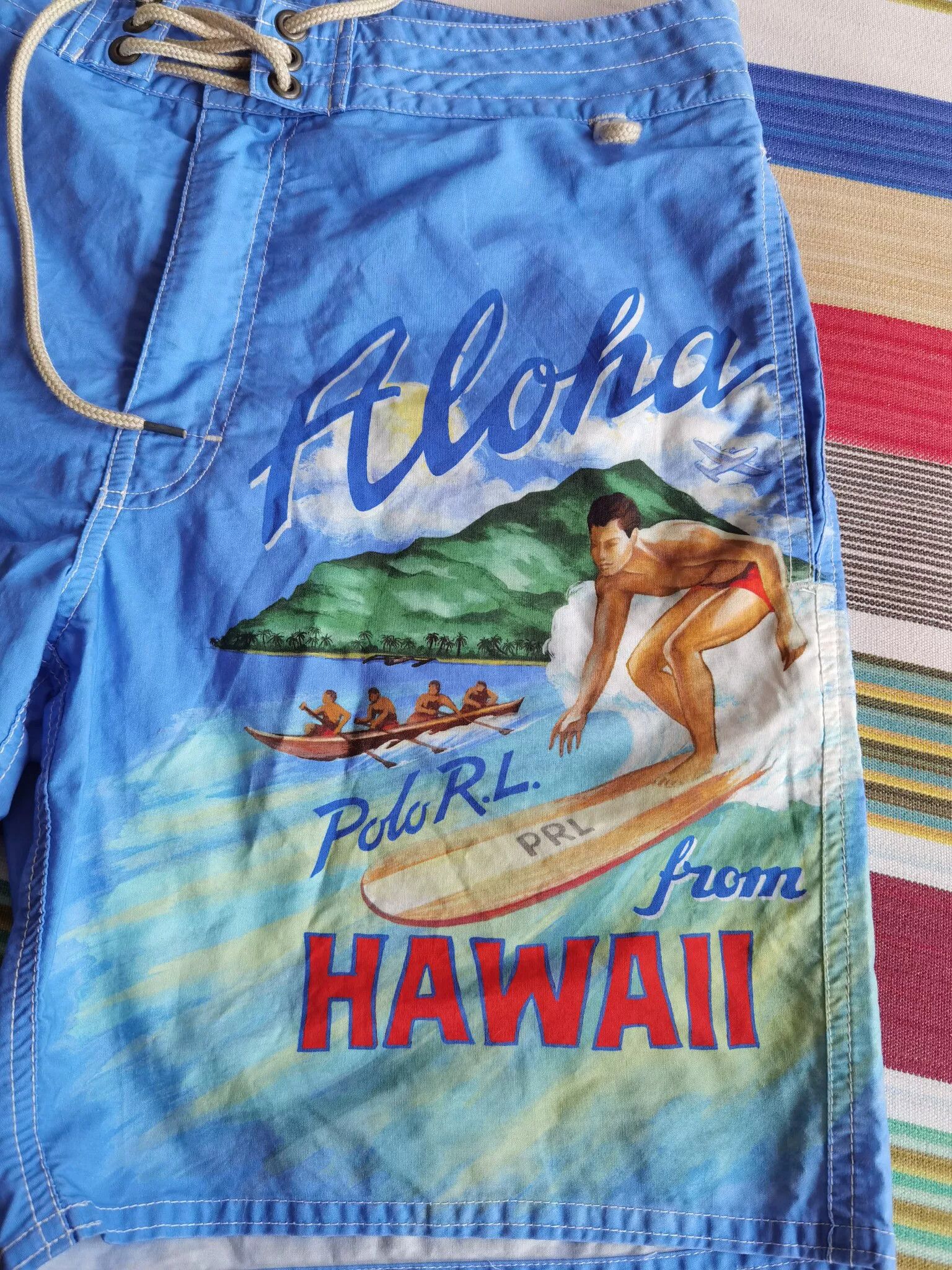 RRL Ralph Lauren RRL Nautical Series Surf Shorts Size US 32 / EU 48 - 2 Thumbnail