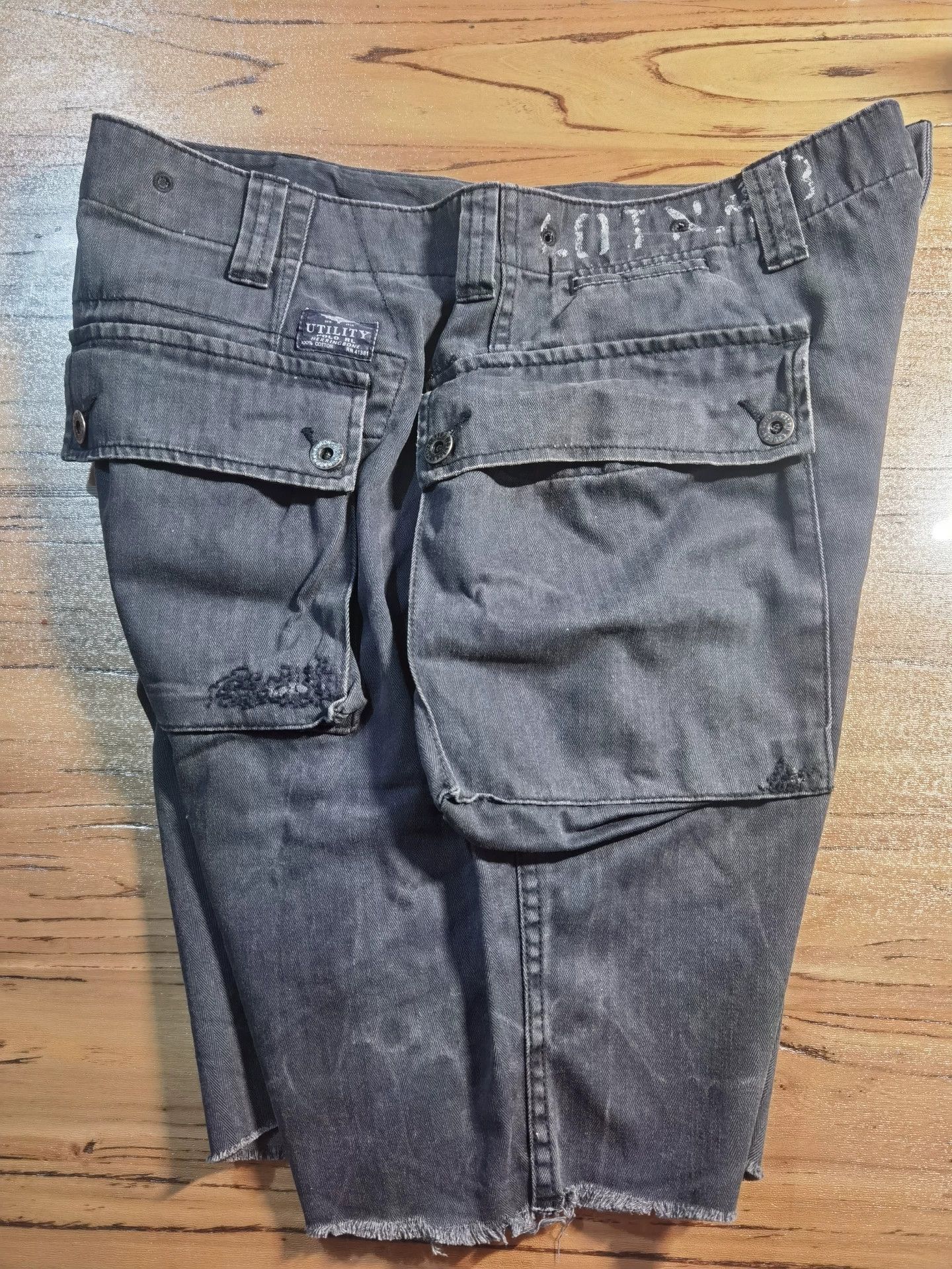 RRL Ralph Lauren RRL Ralph Lauren Vintage Distressed Blue Shorts Size US 30 / EU 46 - 5 Thumbnail
