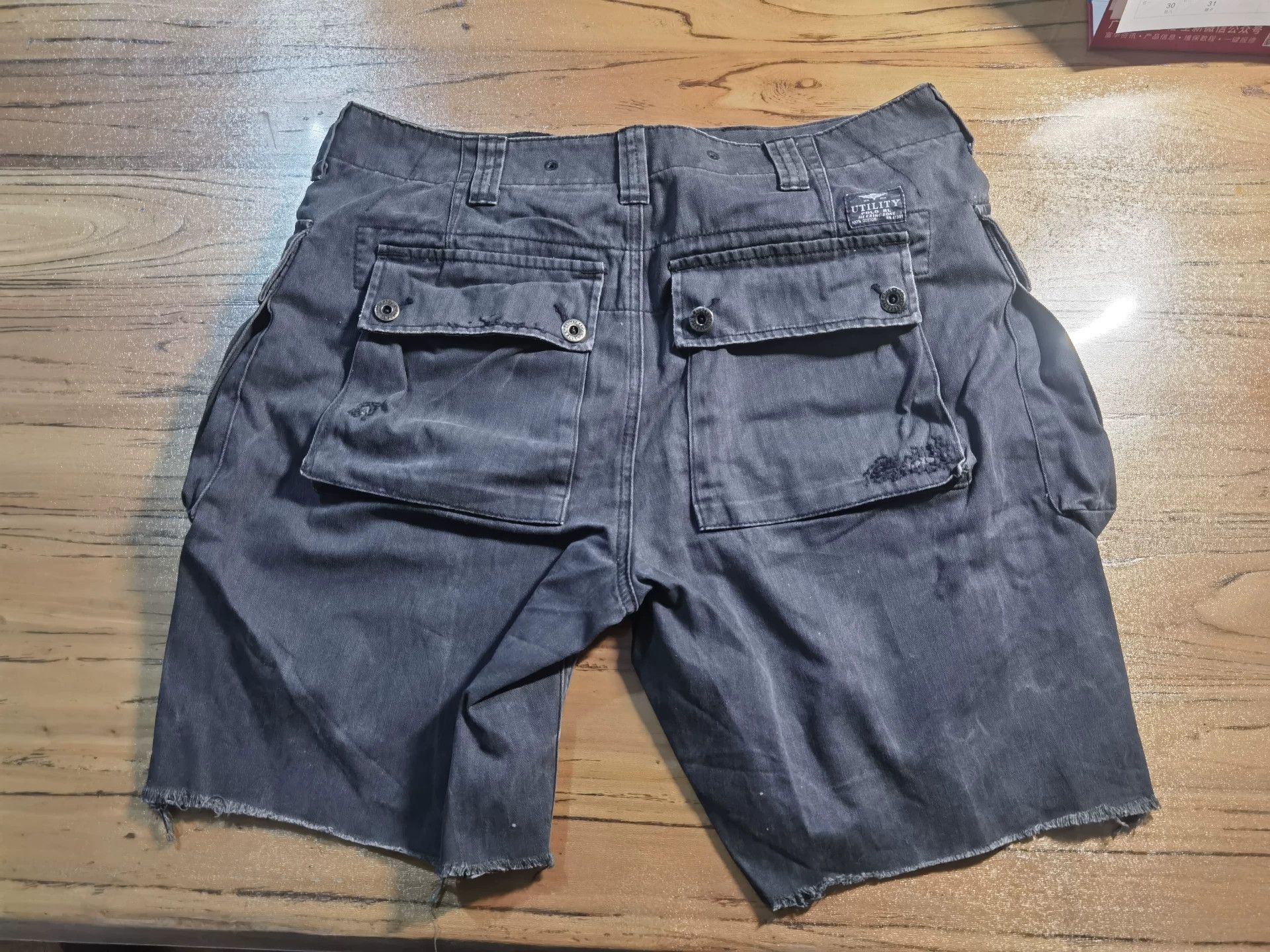 RRL Ralph Lauren RRL Ralph Lauren Vintage Distressed Blue Shorts Size US 30 / EU 46 - 7 Thumbnail