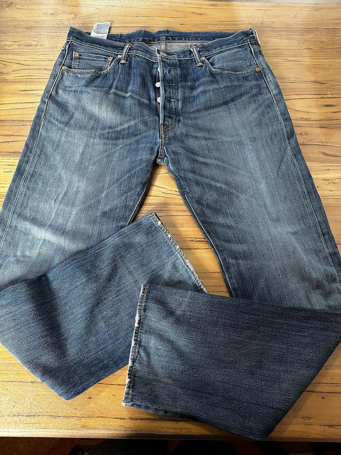 Levi's Levi's 501 Distressed Washed Jeans Size US 36 / EU 52 - 3 Thumbnail