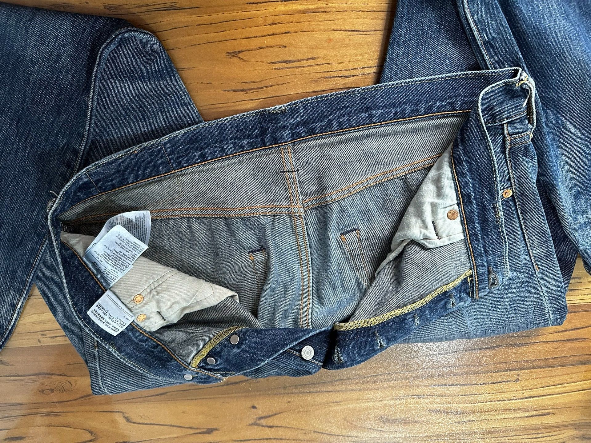 Levi's Levi's 501 Distressed Washed Jeans Size US 36 / EU 52 - 9 Thumbnail