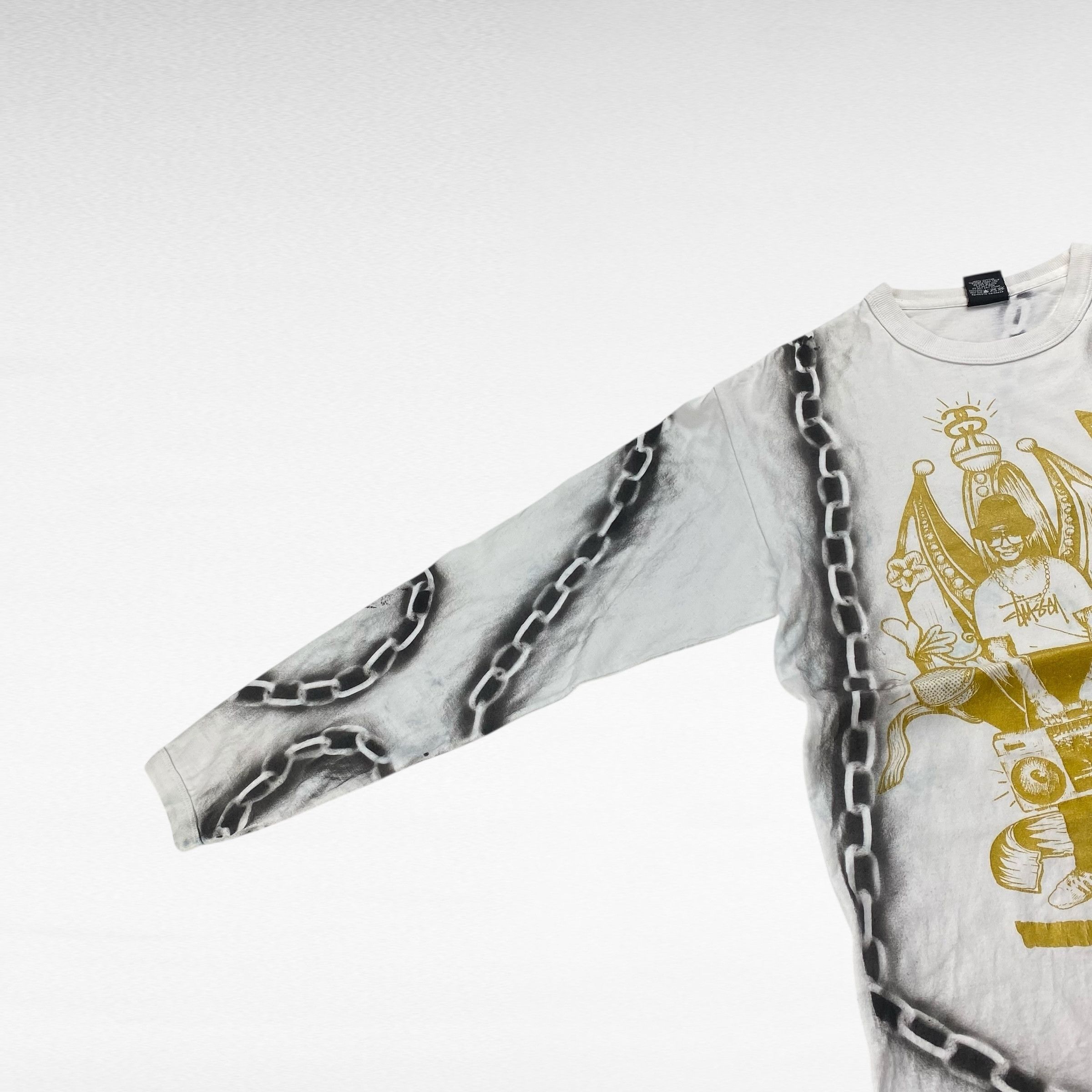 Stussy Stussy x RAN DMC Long Sleeve T-Shirt White Size M Size US M / EU 48-50 / 2 - 3 Thumbnail