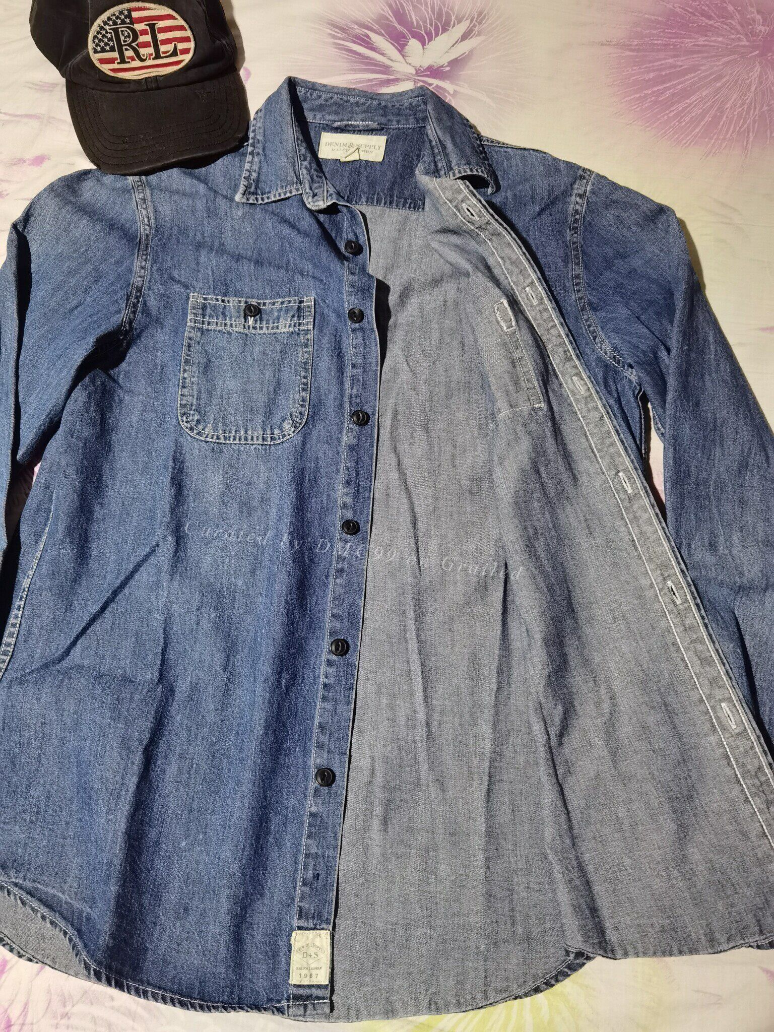RRL Ralph Lauren Ralph Lauren RRL Distressed Denim Shirt Jacket Size US M / EU 48-50 / 2 - 4 Thumbnail