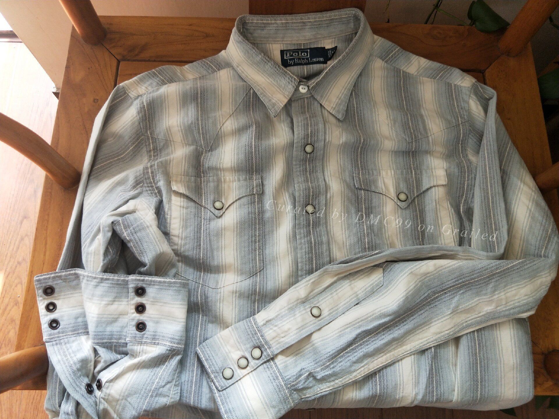RRL Ralph Lauren RRL Vintage Western Striped Shirt Size US M / EU 48-50 / 2 - 3 Thumbnail