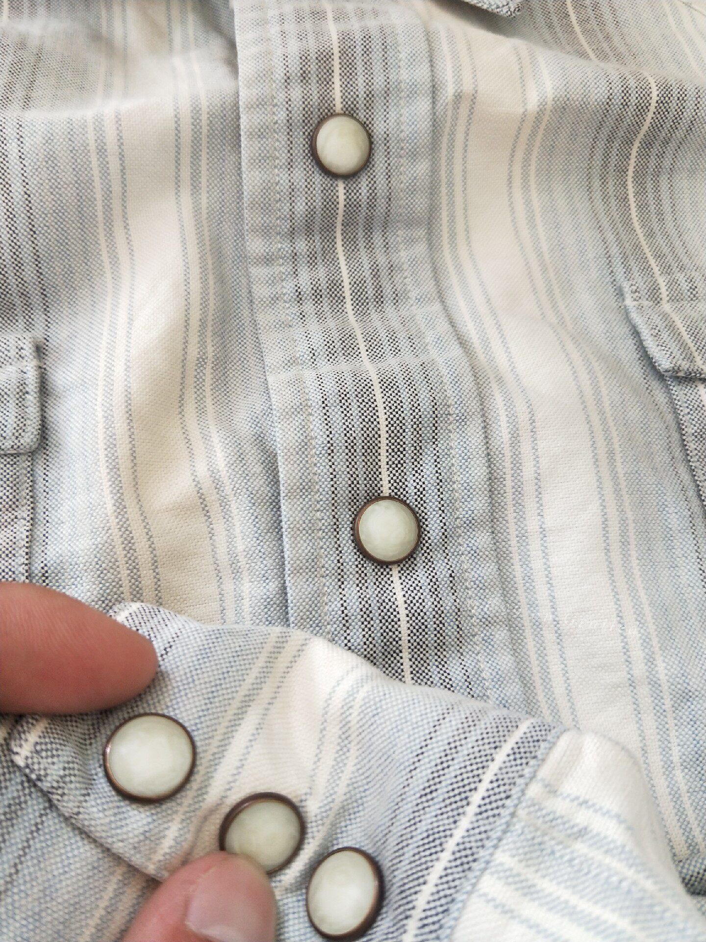 RRL Ralph Lauren RRL Vintage Western Striped Shirt Size US M / EU 48-50 / 2 - 5 Thumbnail