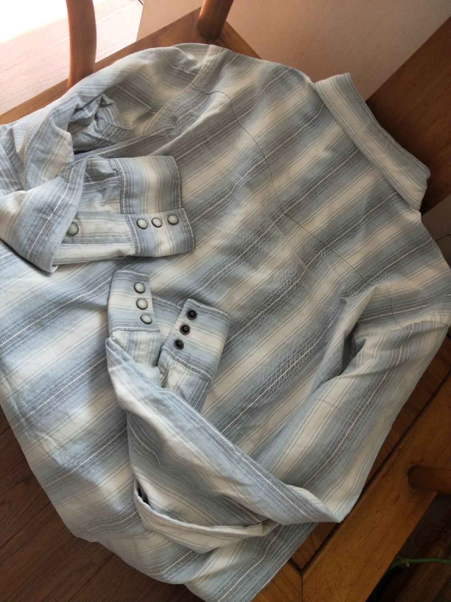 RRL Ralph Lauren RRL Vintage Western Striped Shirt Size US M / EU 48-50 / 2 - 7 Thumbnail