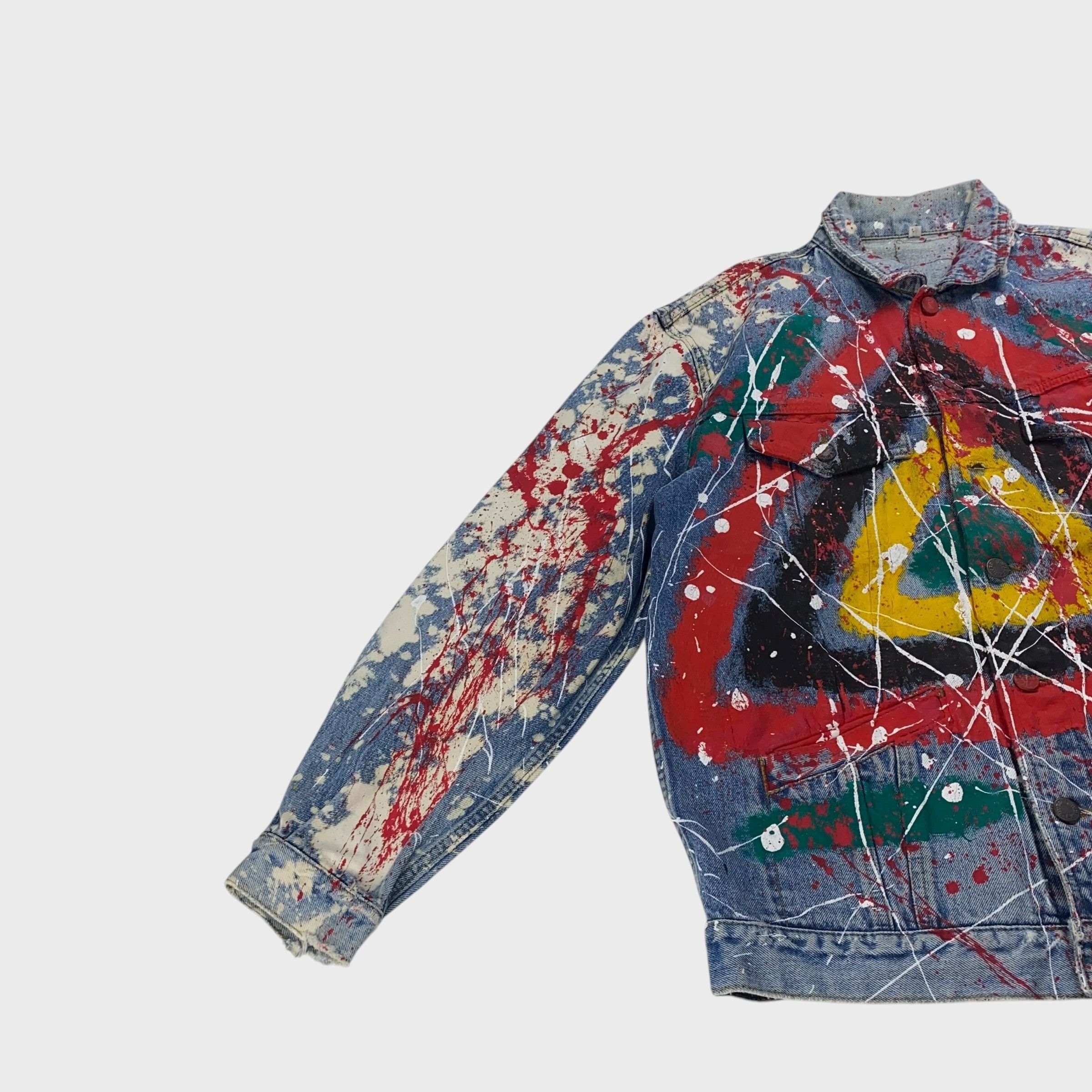 Vintage unknown Denim Jacket Size L Size US L / EU 52-54 / 3 - 3 Thumbnail