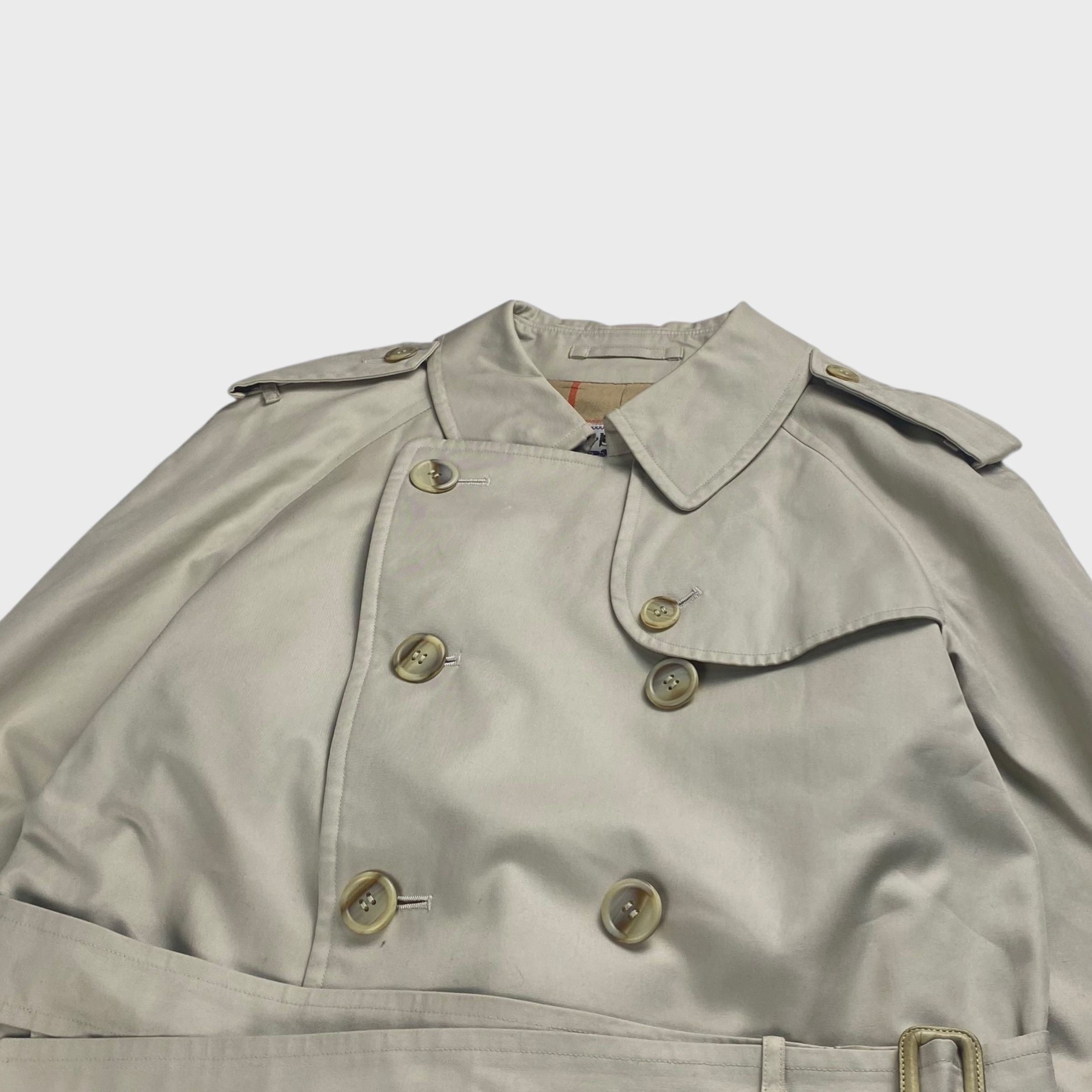 Vintage Burberrys' 90s Trench Coat White Size S Size US S / EU 44-46 / 1 - 5 Thumbnail