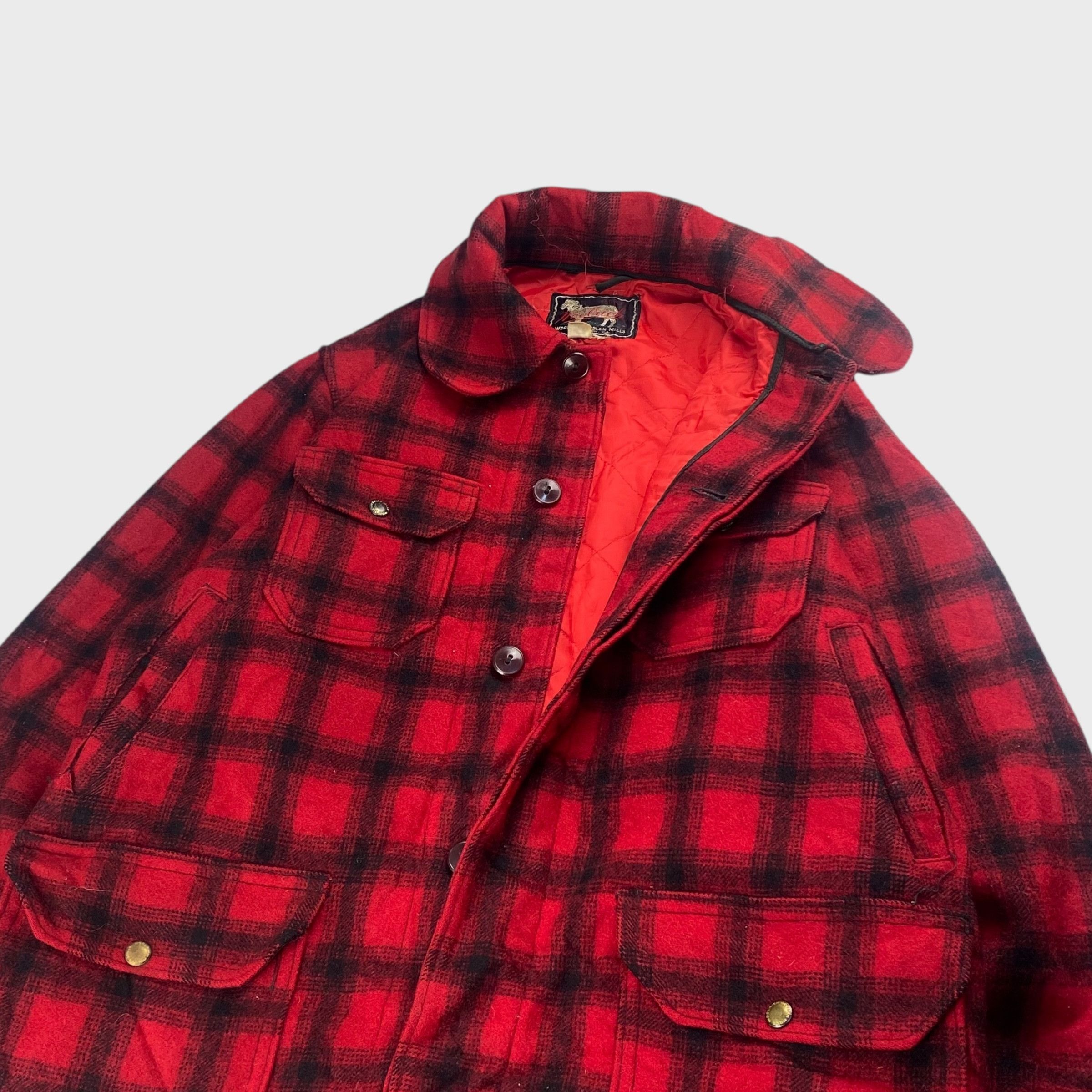 Vintage Woolrich 50s Jacket Black Size L Size US L / EU 52-54 / 3 - 4 Thumbnail