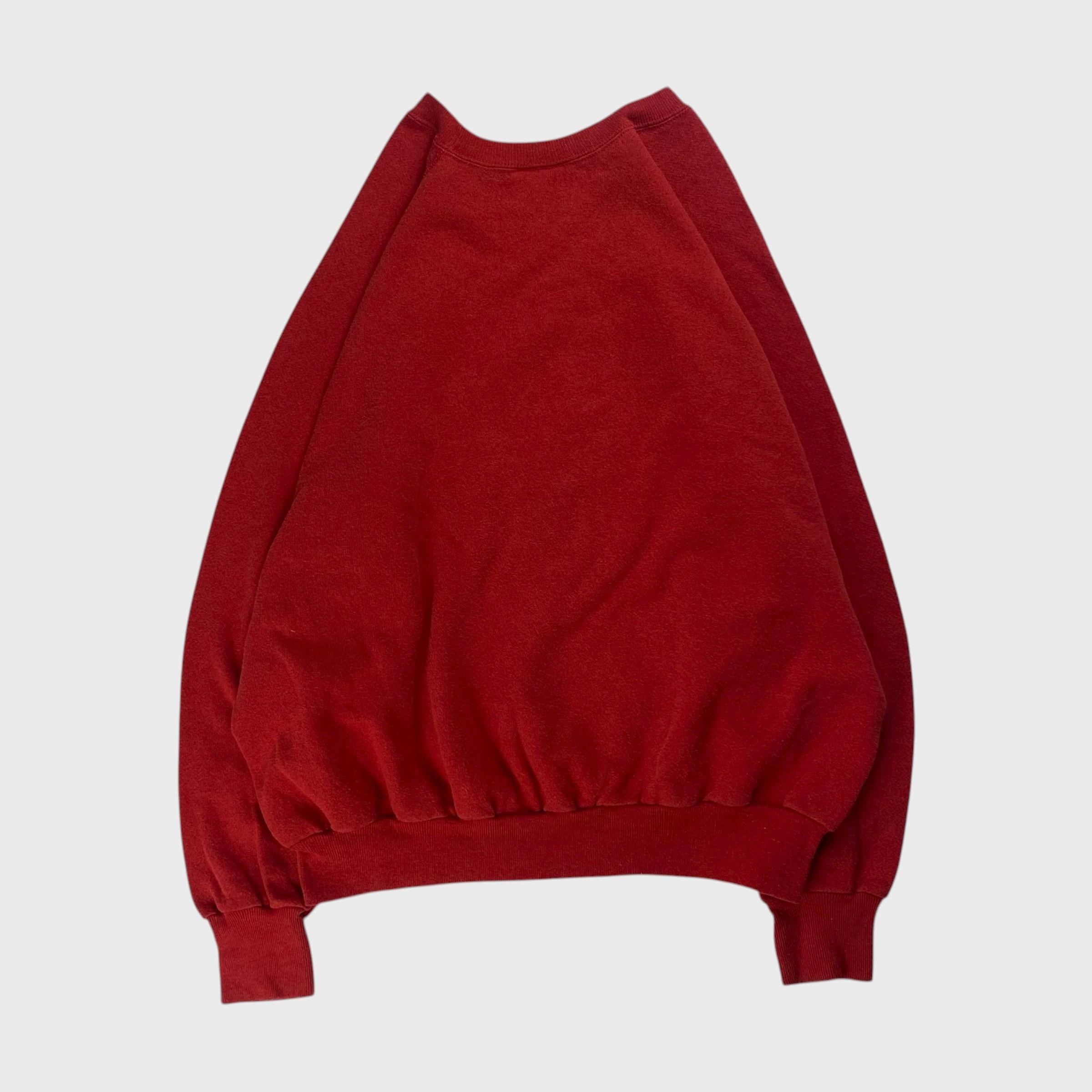 Vintage GUCCI(bootleg) Sweatshirt Red Size L Size US L / EU 52-54 / 3 - 2 Thumbnail