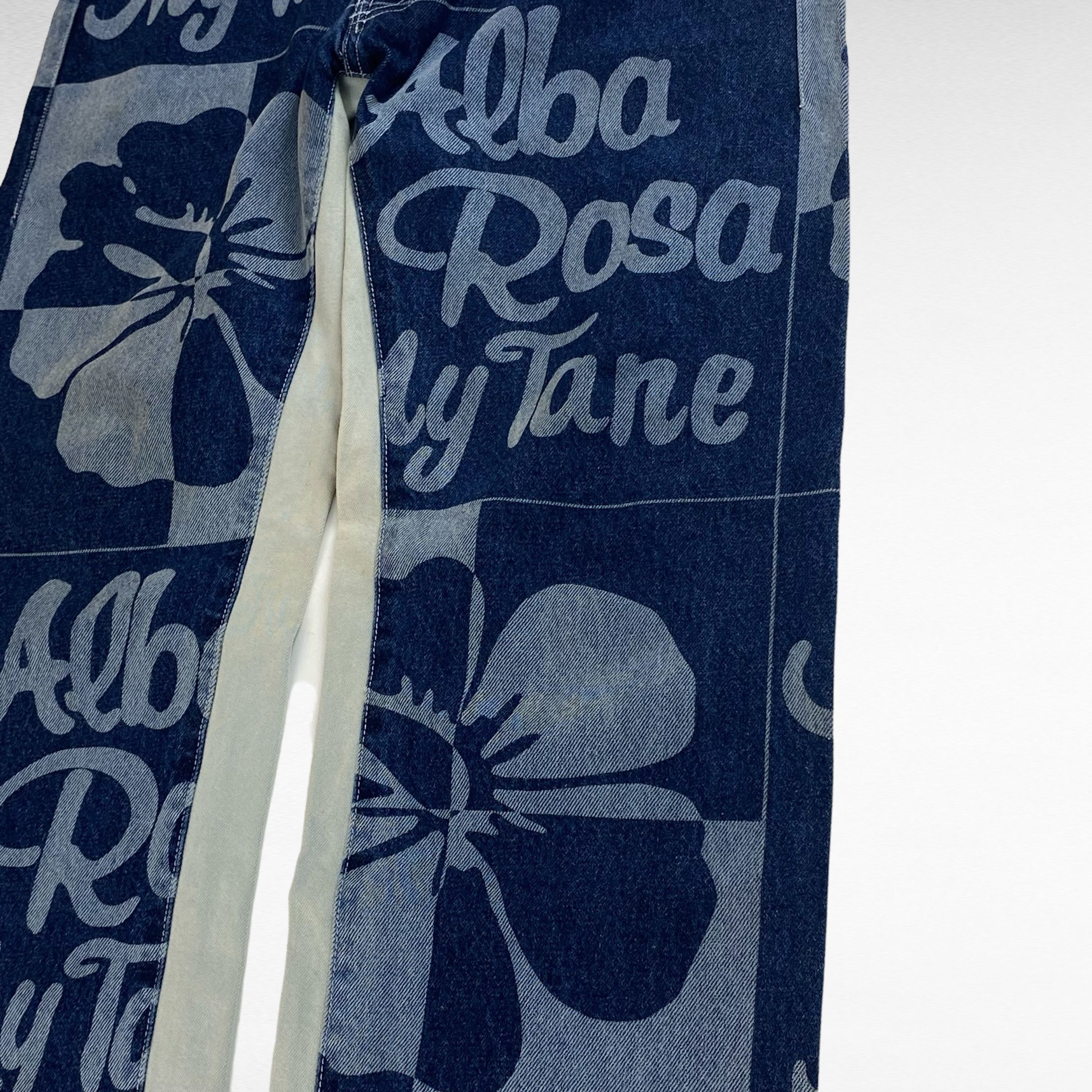 Vintage ALBA ROSA 90s Y2K All-Over Pattern Denim Pants Size 32 Size US 32 / EU 48 - 4 Thumbnail