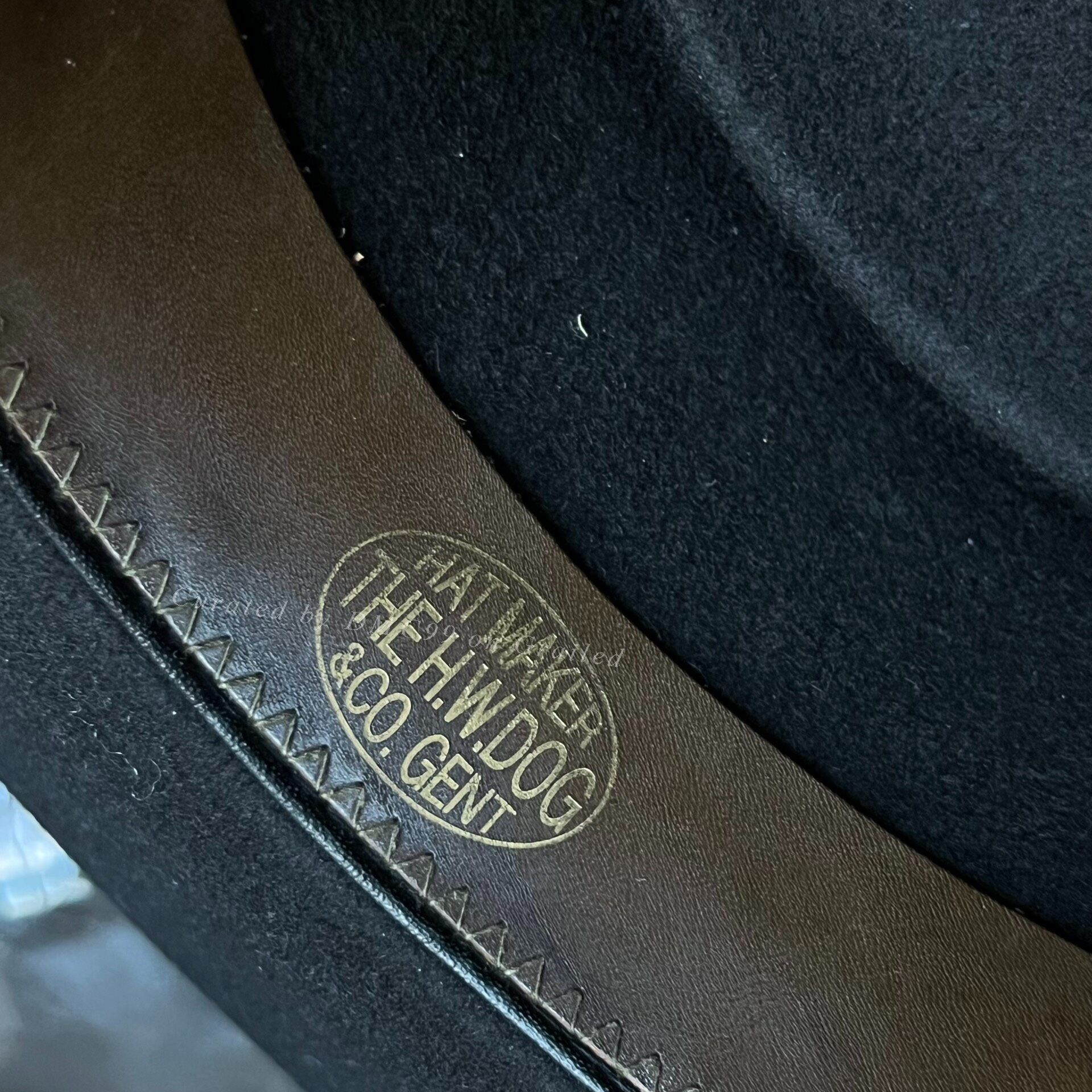 THE H.W.DOG&CO. H.W.DOG Rabbit Fur Flat Top Hat Size ONE SIZE - 6 Thumbnail