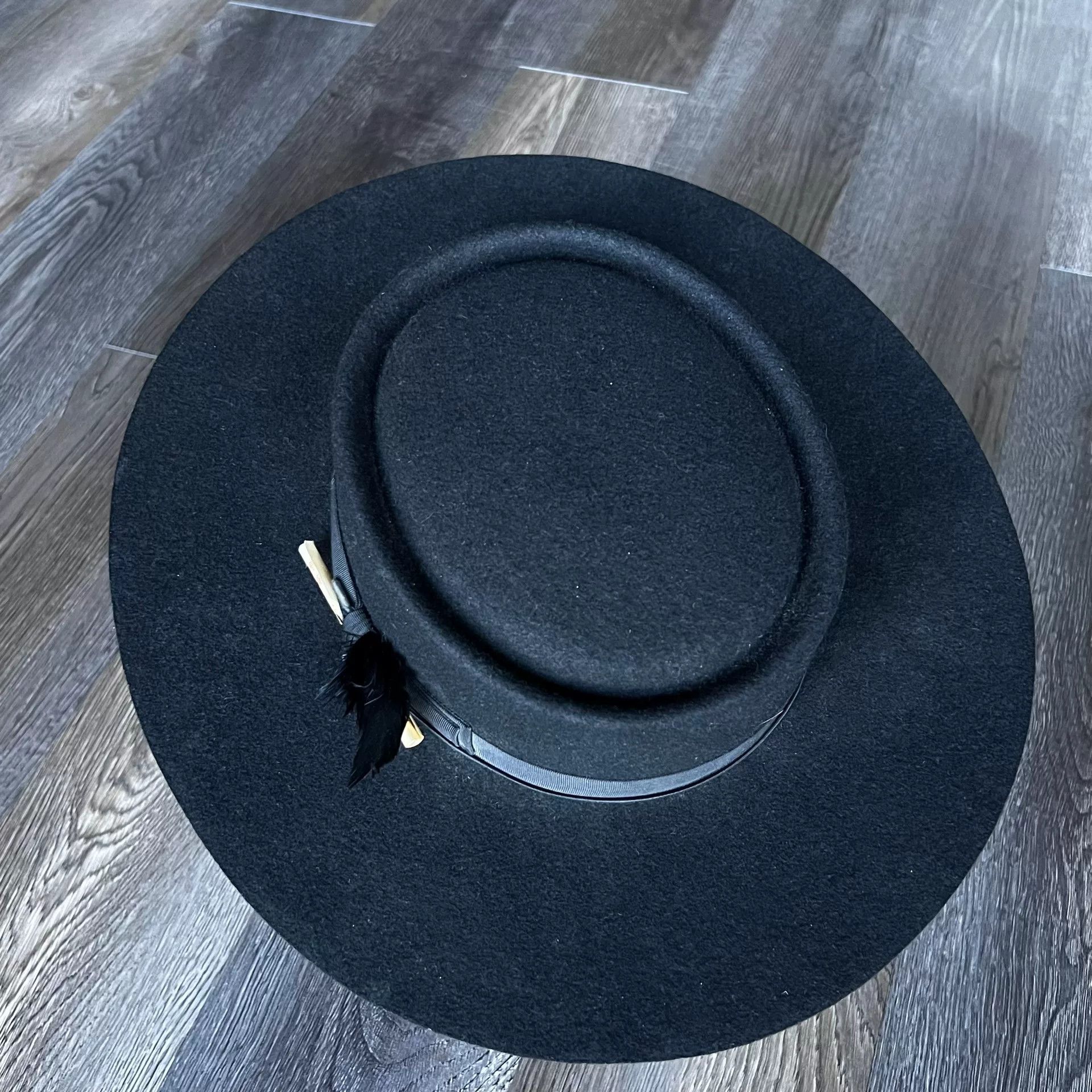 THE H.W.DOG&CO. H.W.DOG Rabbit Fur Flat Top Hat Size ONE SIZE - 3 Thumbnail