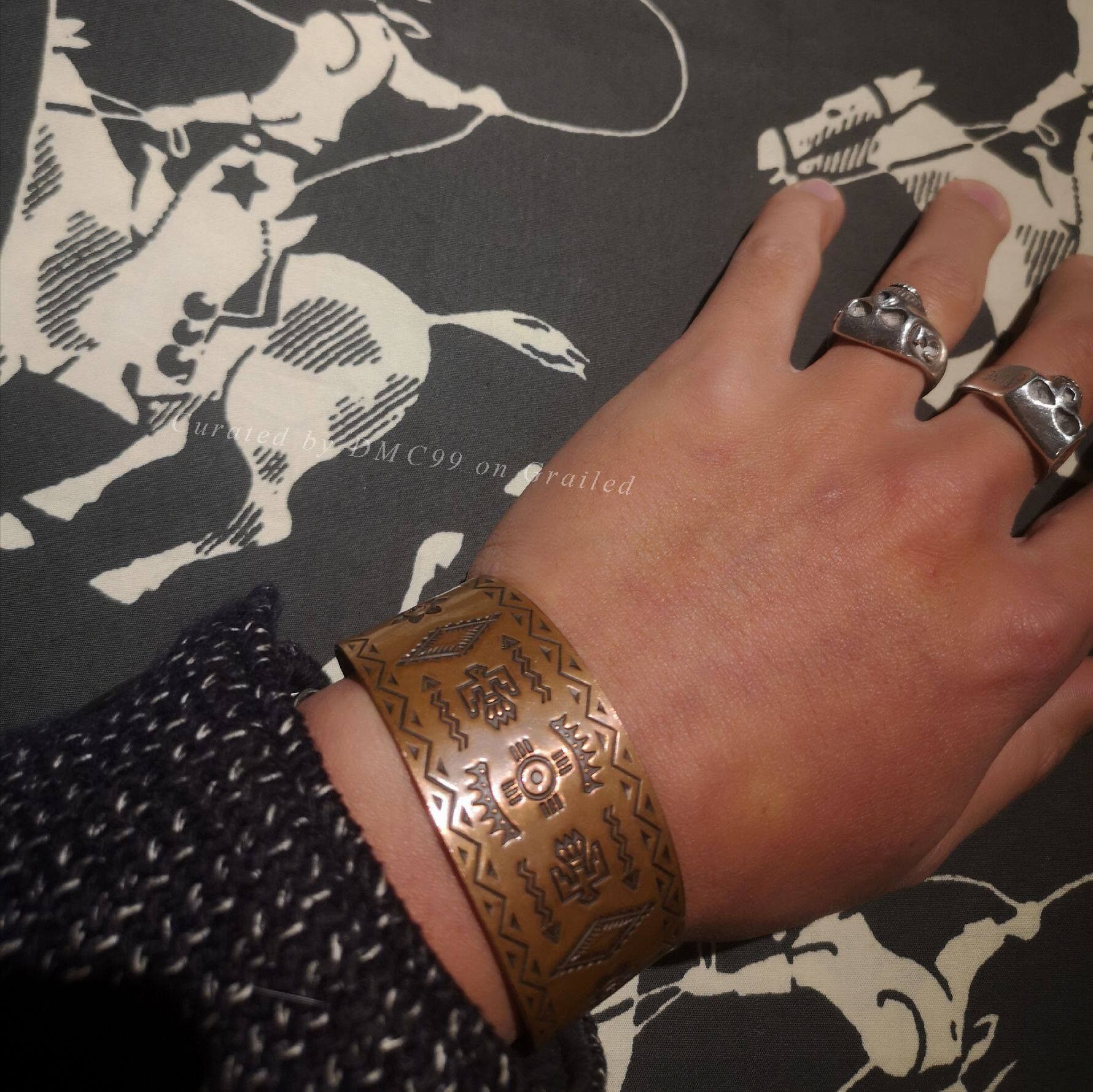 Other Navajo Copper Wide Bracelet Size ONE SIZE - 7 Thumbnail