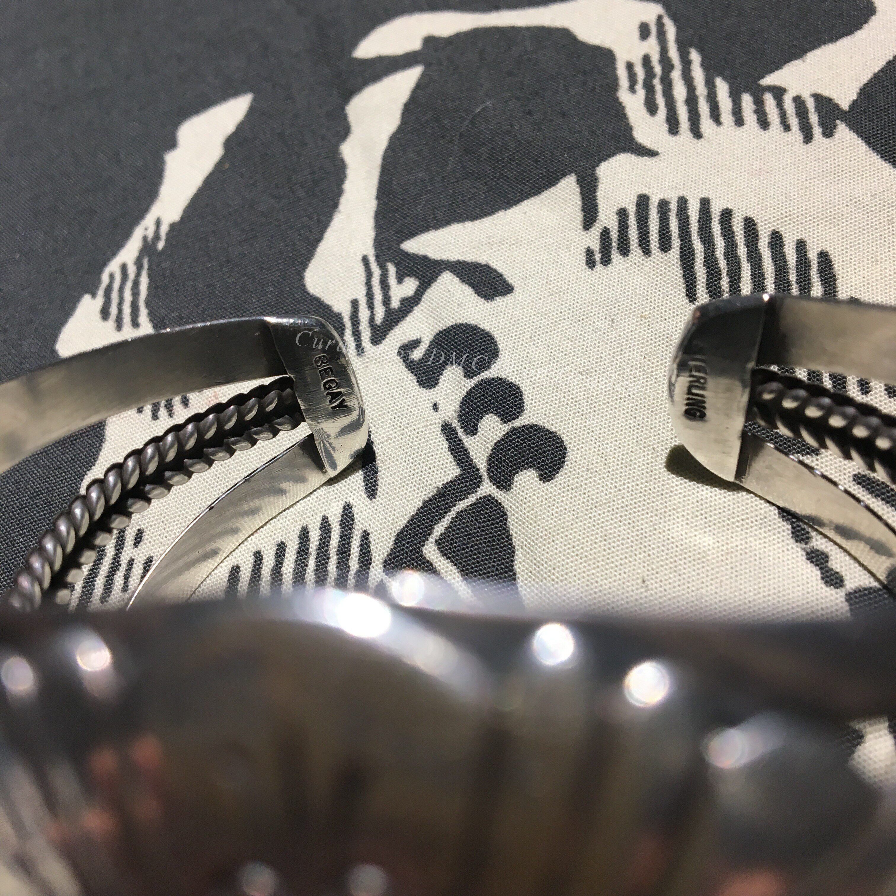 Other Navajo Wide Silver Bracelet 60-70s Size ONE SIZE - 7 Thumbnail
