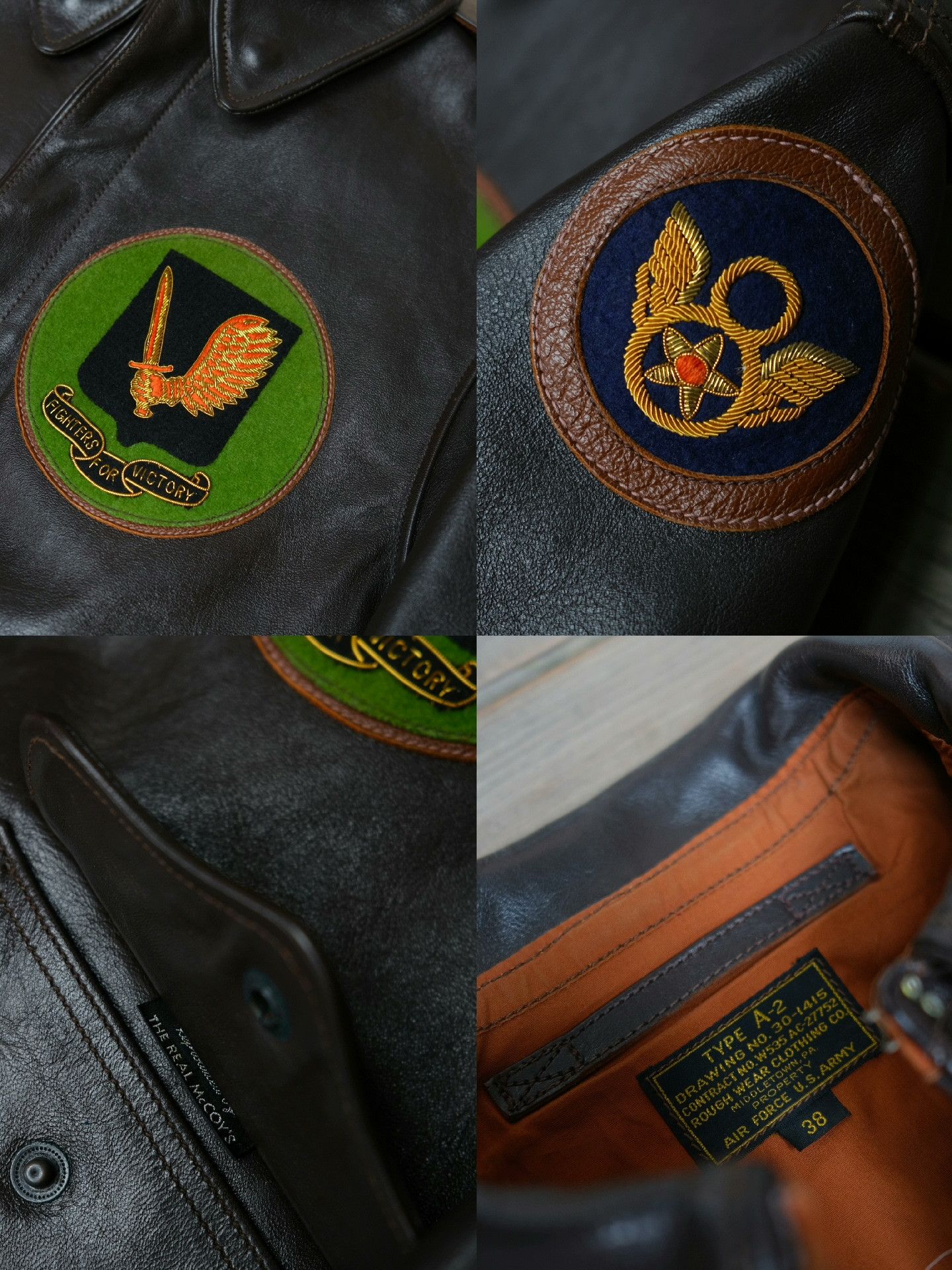 The Real McCoy's Real McCoy Vintage Painted A2 Flight Jacket Size US M / EU 48-50 / 2 - 8 Thumbnail