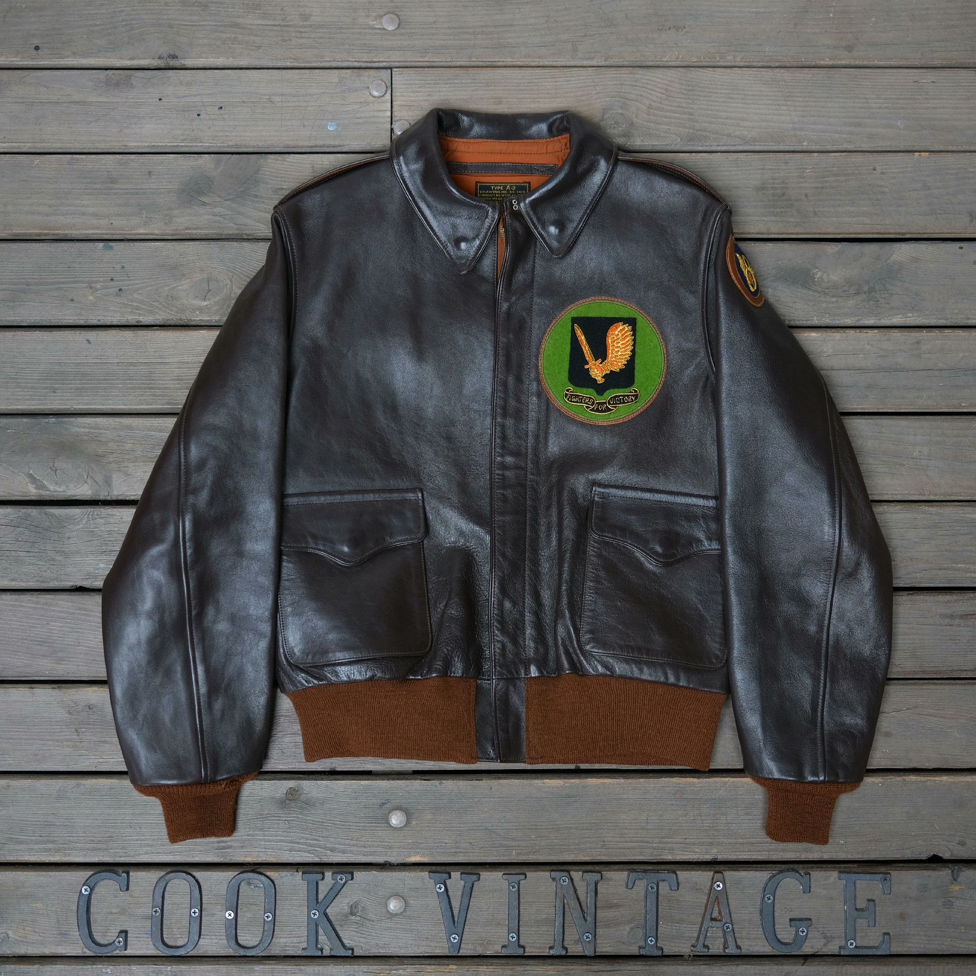 The Real McCoy's Real McCoy Vintage Painted A2 Flight Jacket Size US M / EU 48-50 / 2 - 4 Thumbnail