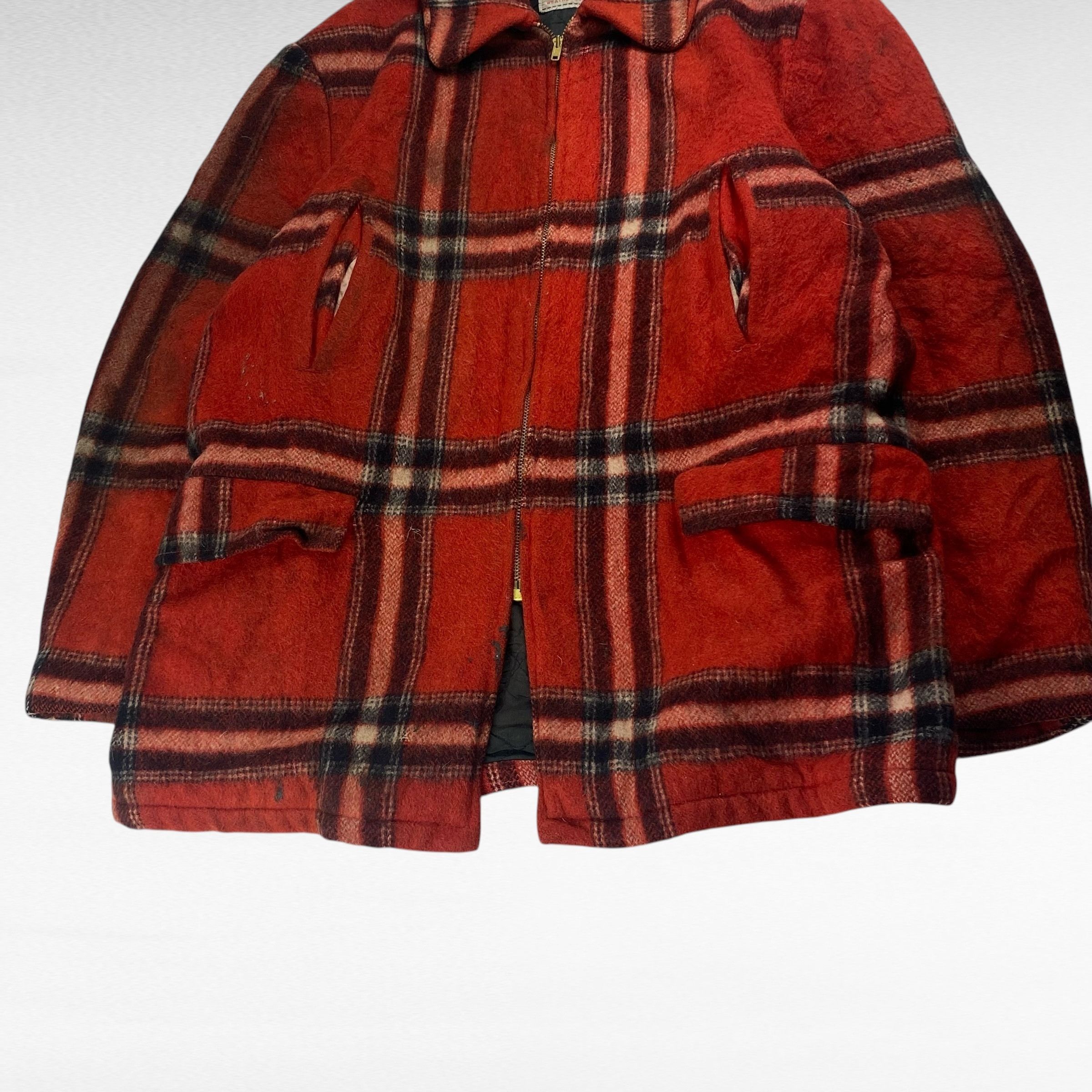 Vintage Buck Skin Brand 60s Plaid Wool Jacket Talon Zipper Size L Size US L / EU 52-54 / 3 - 4 Thumbnail