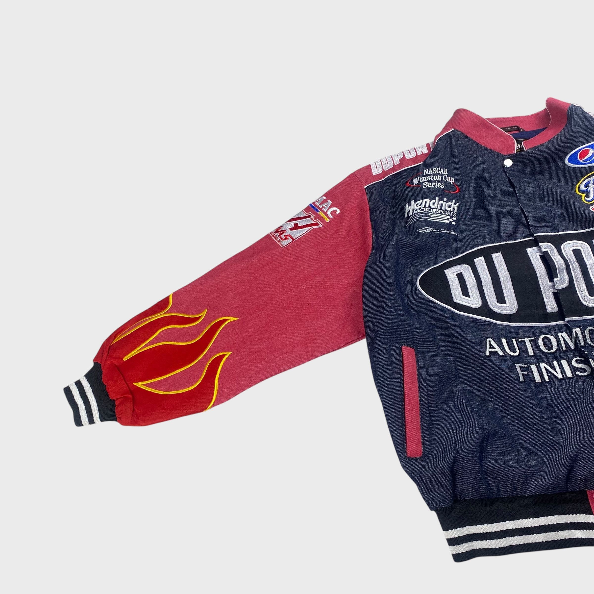 Vintage CHASE 90s-00s Jeff Hamilton NASCAR Fire Pattern Size L Size US L / EU 52-54 / 3 - 3 Thumbnail