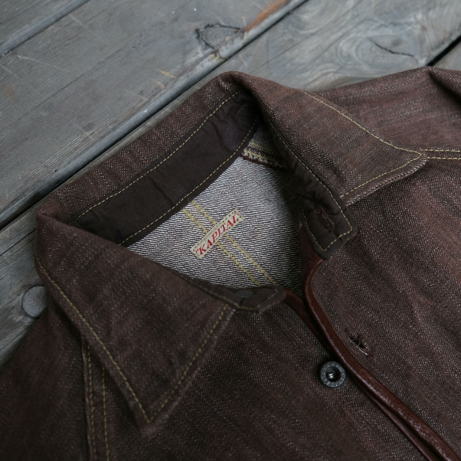 Kapital KAPITAL Vintage Persimmon Dyed Denim Trench Size S / US 4 / IT 40 - 6 Thumbnail