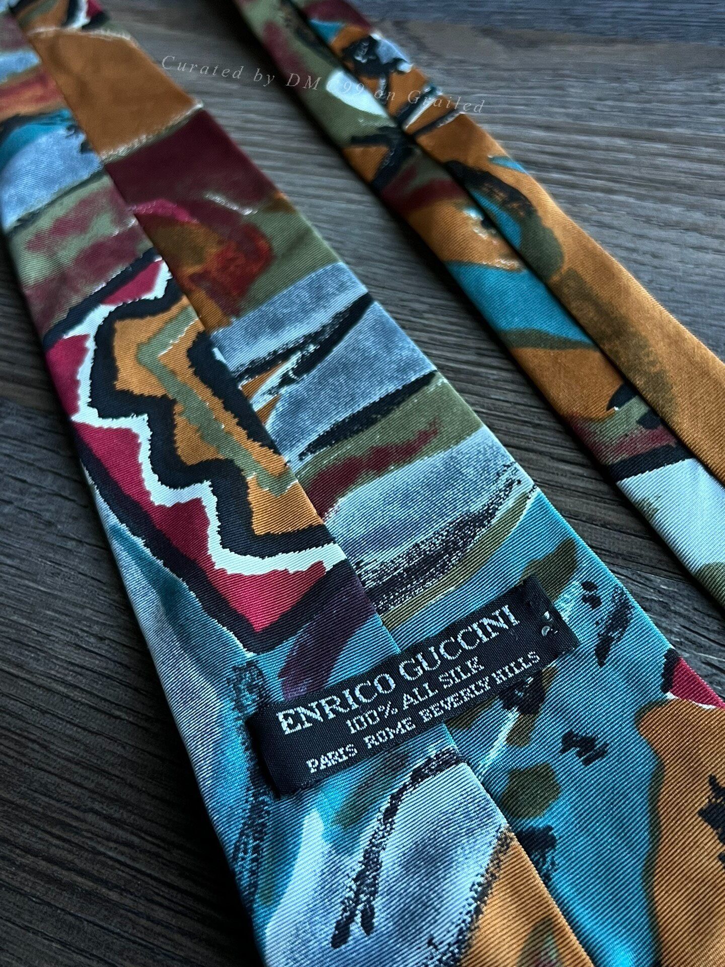 RRL Ralph Lauren Vintage RRL Navajo Totem Italian Silk Tie Size ONE SIZE - 5 Thumbnail