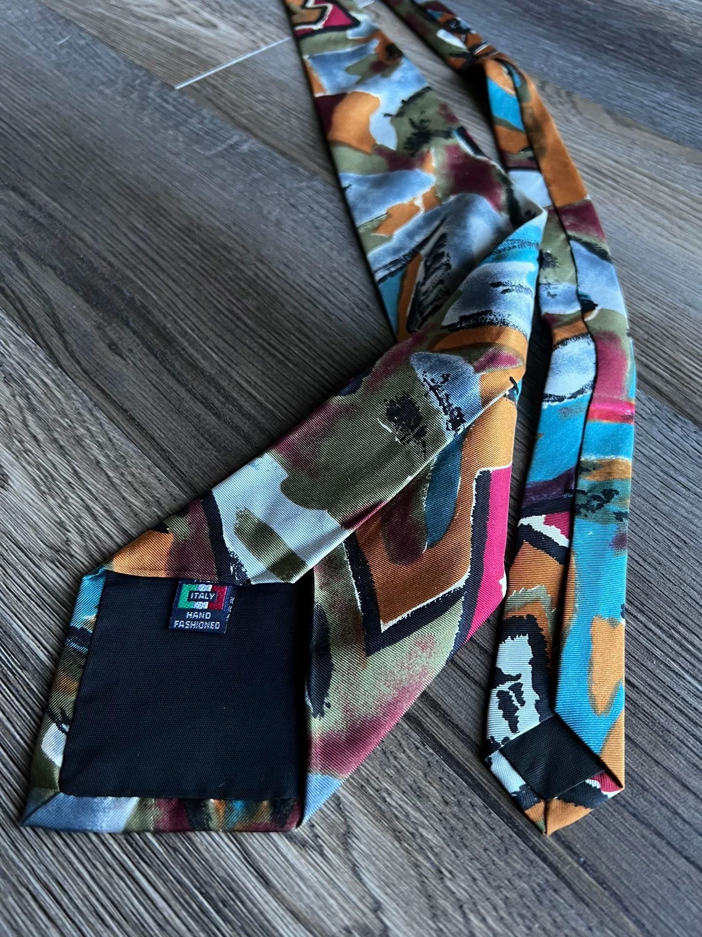RRL Ralph Lauren Vintage RRL Navajo Totem Italian Silk Tie Size ONE SIZE - 3 Thumbnail