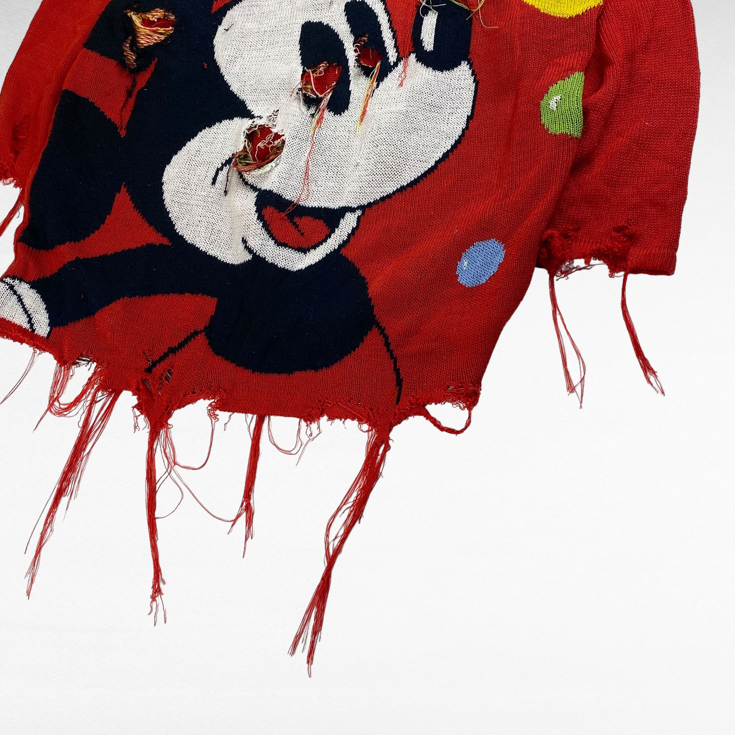 Vintage Cox Combo 90s Remake Boro Disney Jacquard Knit Size M Size US M / EU 48-50 / 2 - 5 Thumbnail