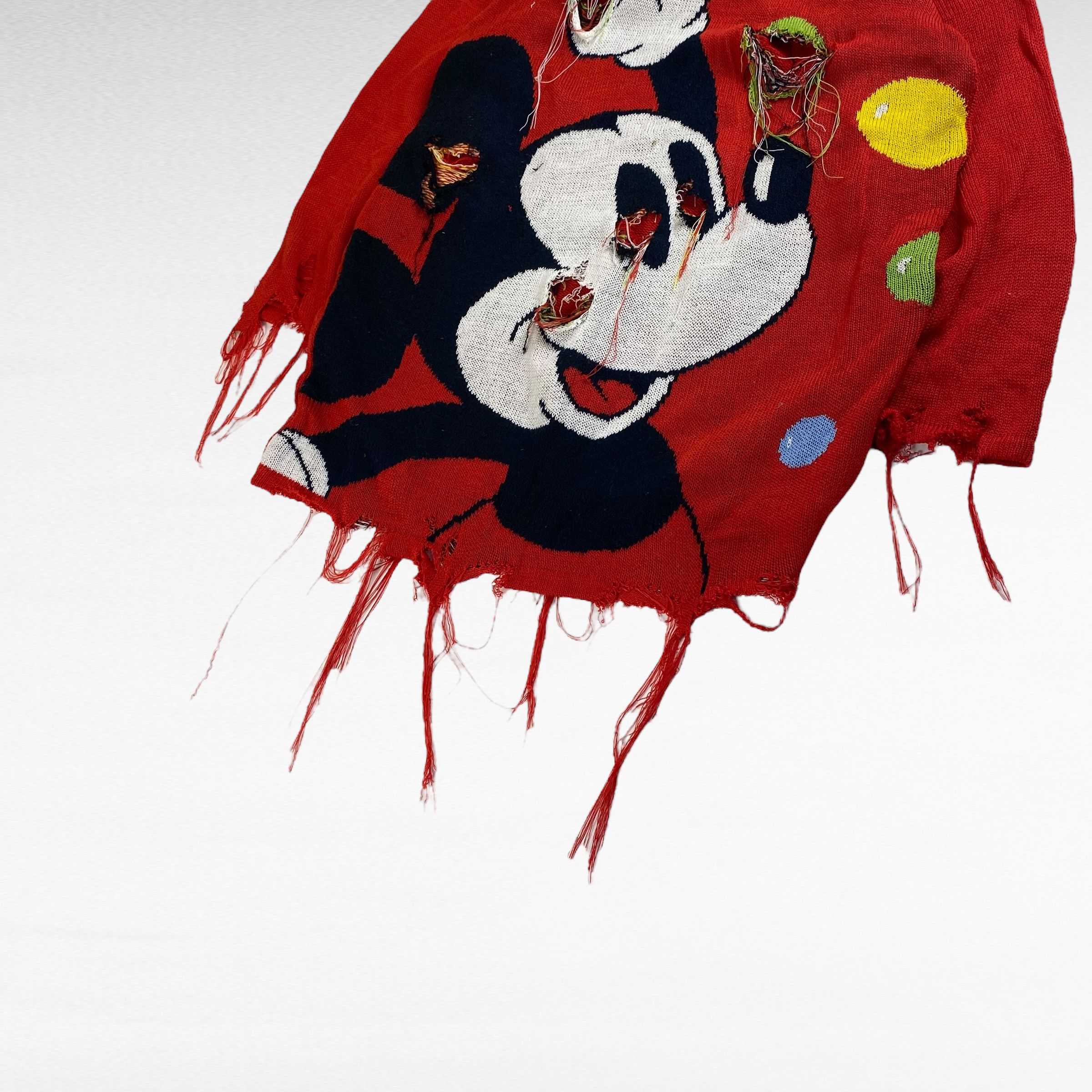 Vintage Cox Combo 90s Remake Boro Disney Jacquard Knit Size M Size US M / EU 48-50 / 2 - 4 Thumbnail